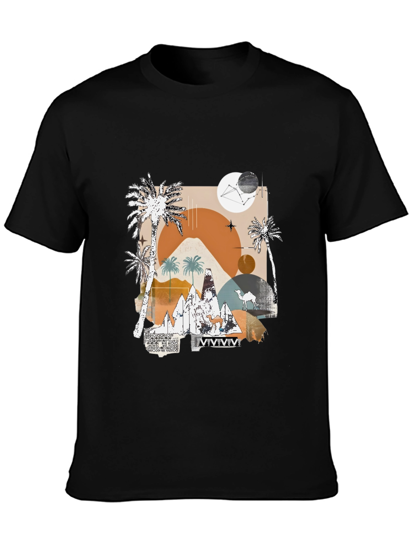 Desert Graphic Tee - Modern Abstract Design