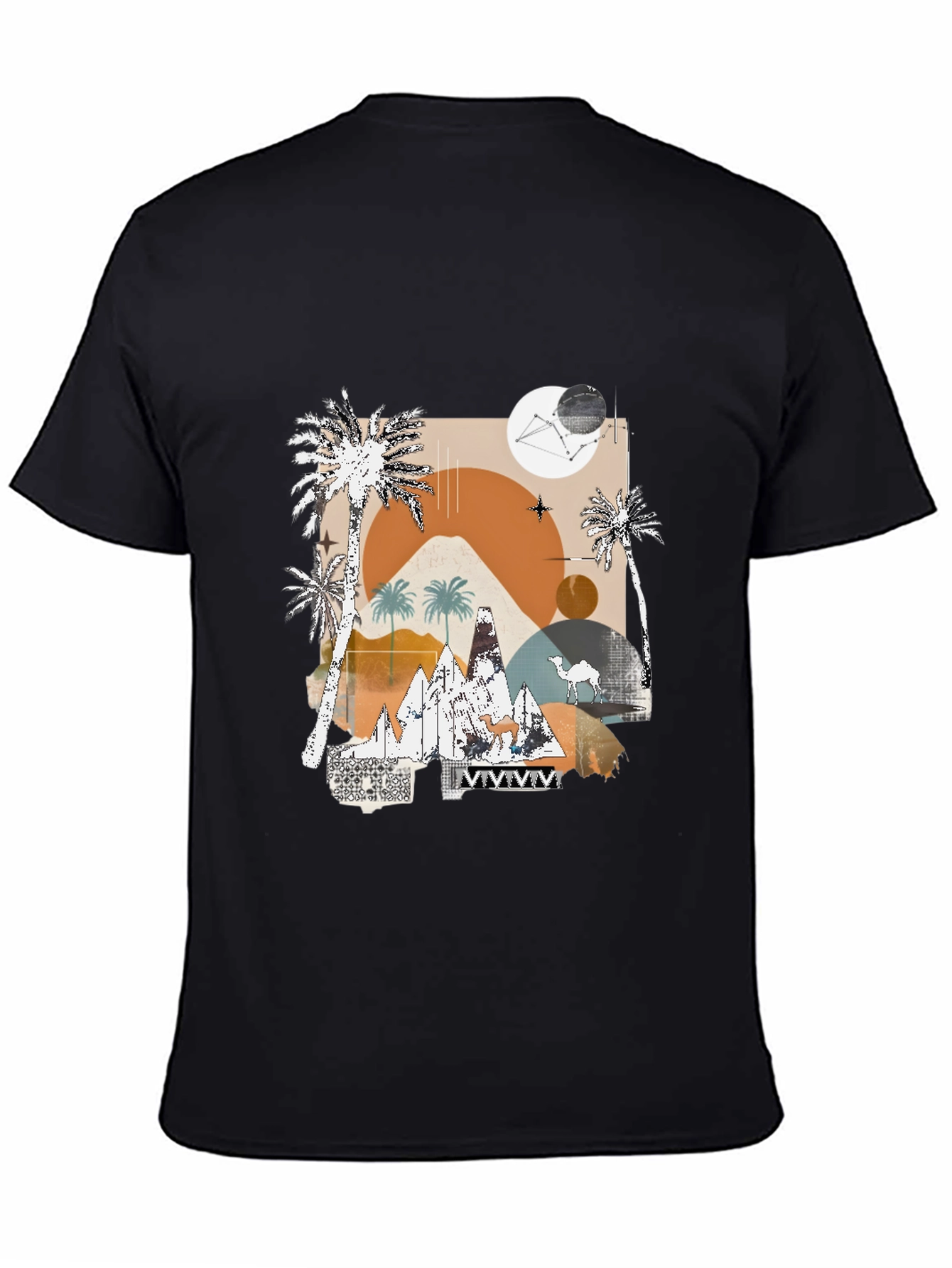 Desert Graphic Tee - Modern Abstract Design