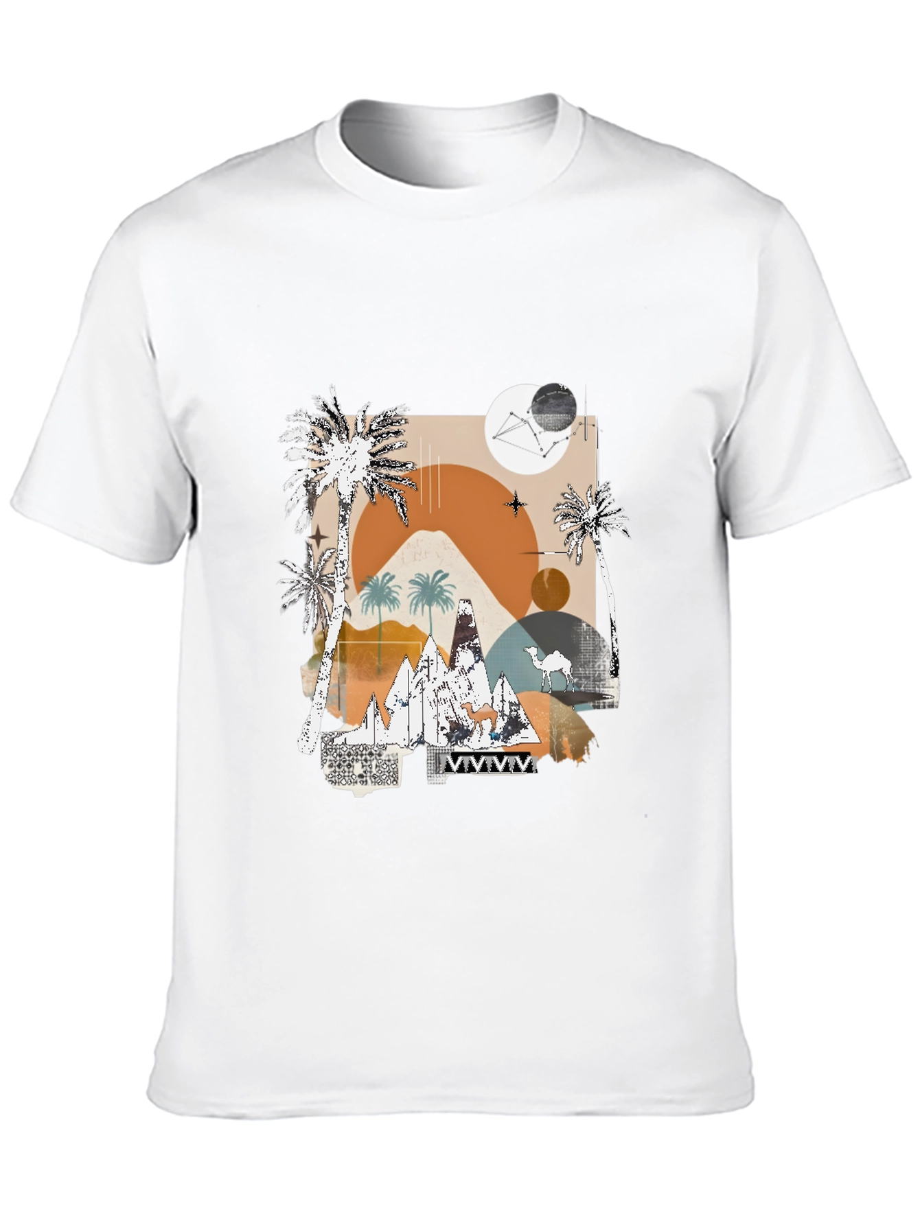 Desert Graphic Tee - Modern Abstract Design