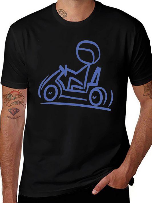 Go-Kart Enthusiast Graphic Tee - Black