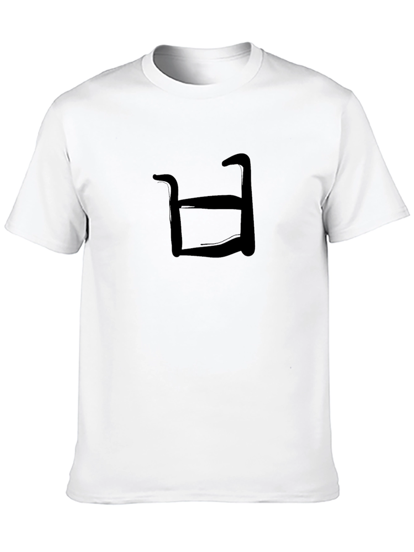 Modern Minimalist Graphic Tee - Black