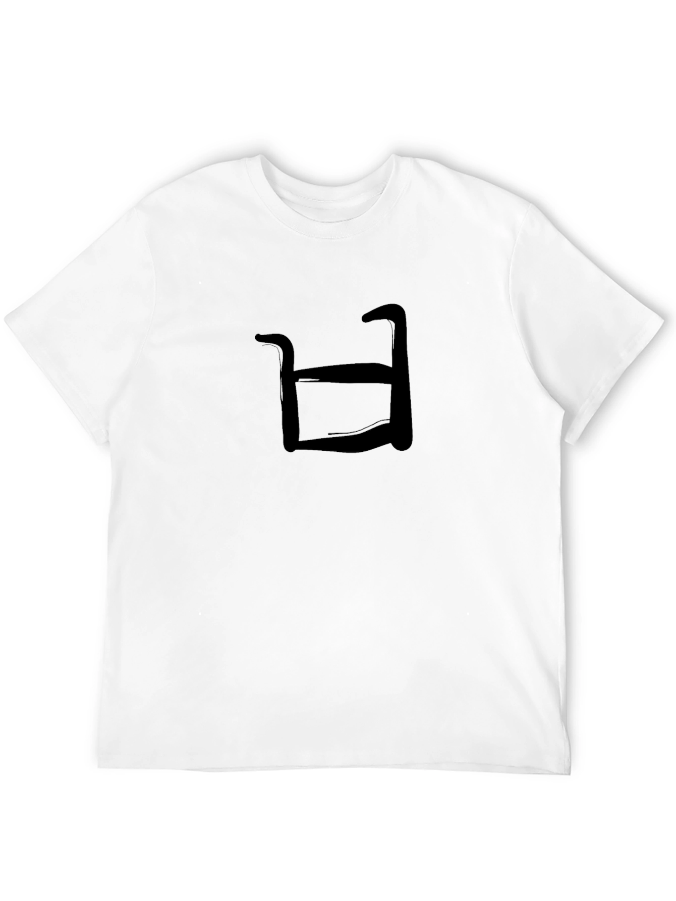 Modern Minimalist Graphic Tee - Black