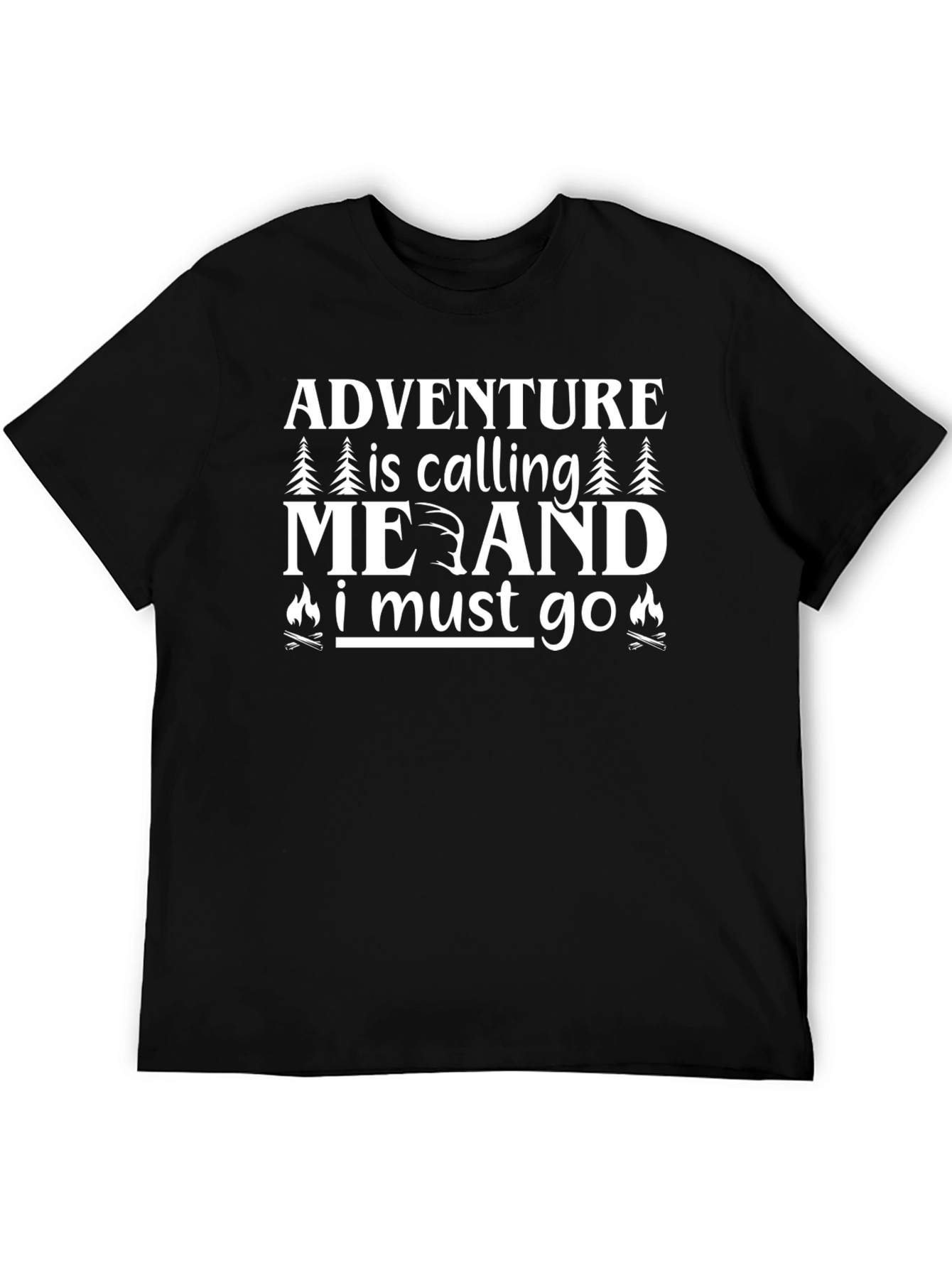 Adventure Calling Graphic Tee - Black