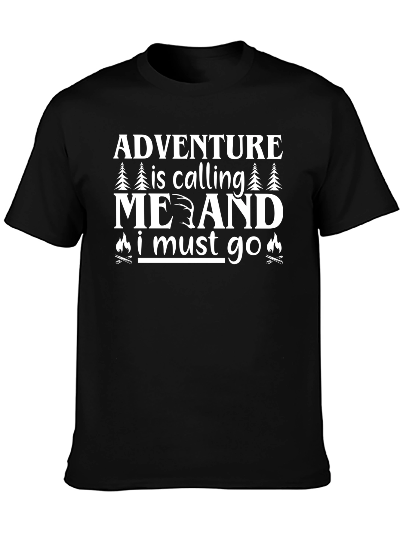 Adventure Calling Graphic Tee - Black
