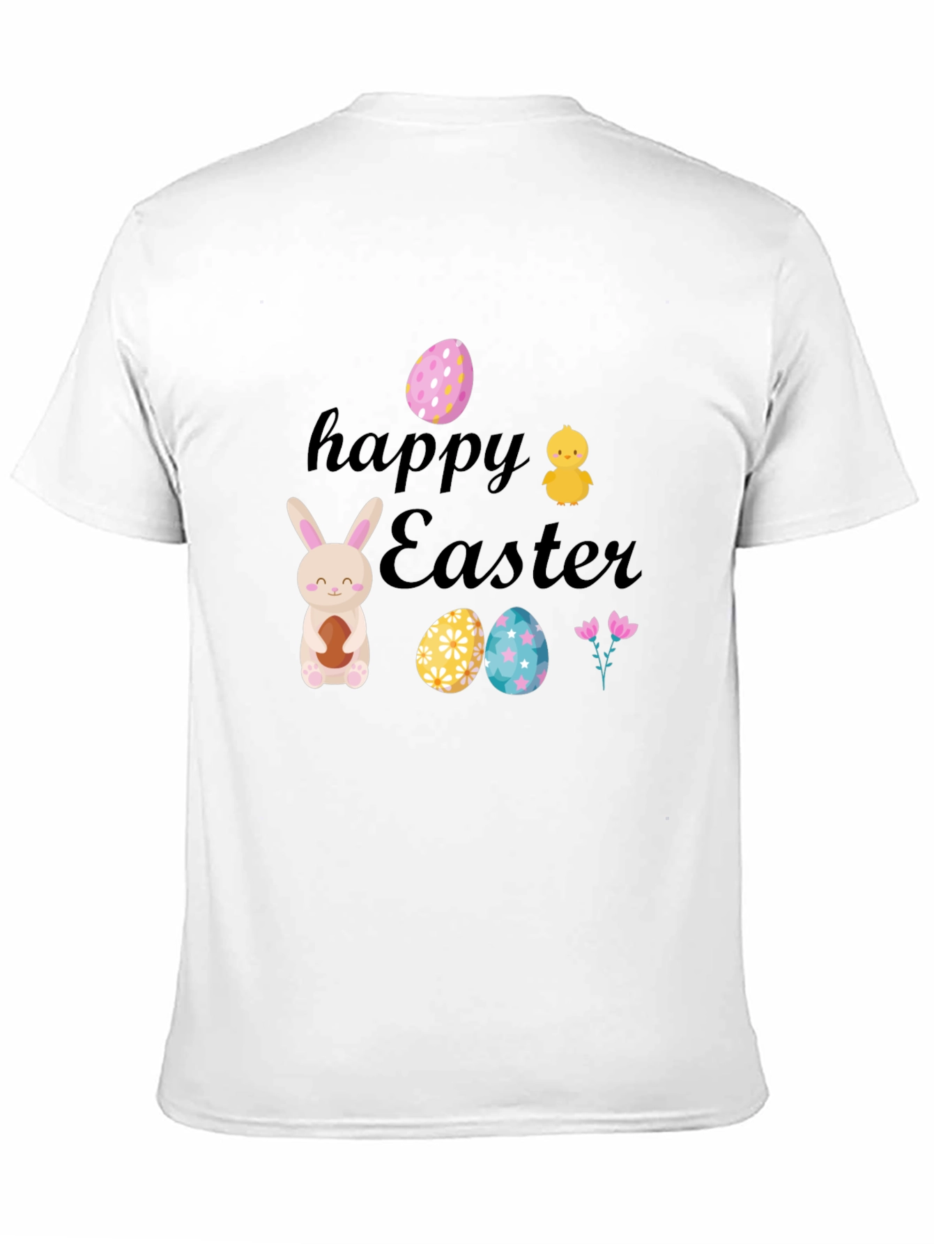 Happy Easter T-Shirt: Bunny Chick and Eggs