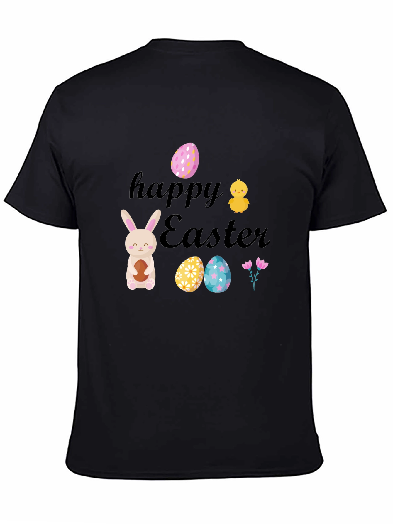Happy Easter T-Shirt: Bunny Chick and Eggs
