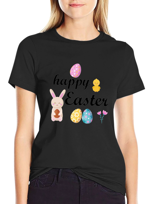 Happy Easter T-Shirt: Bunny Chick and Eggs