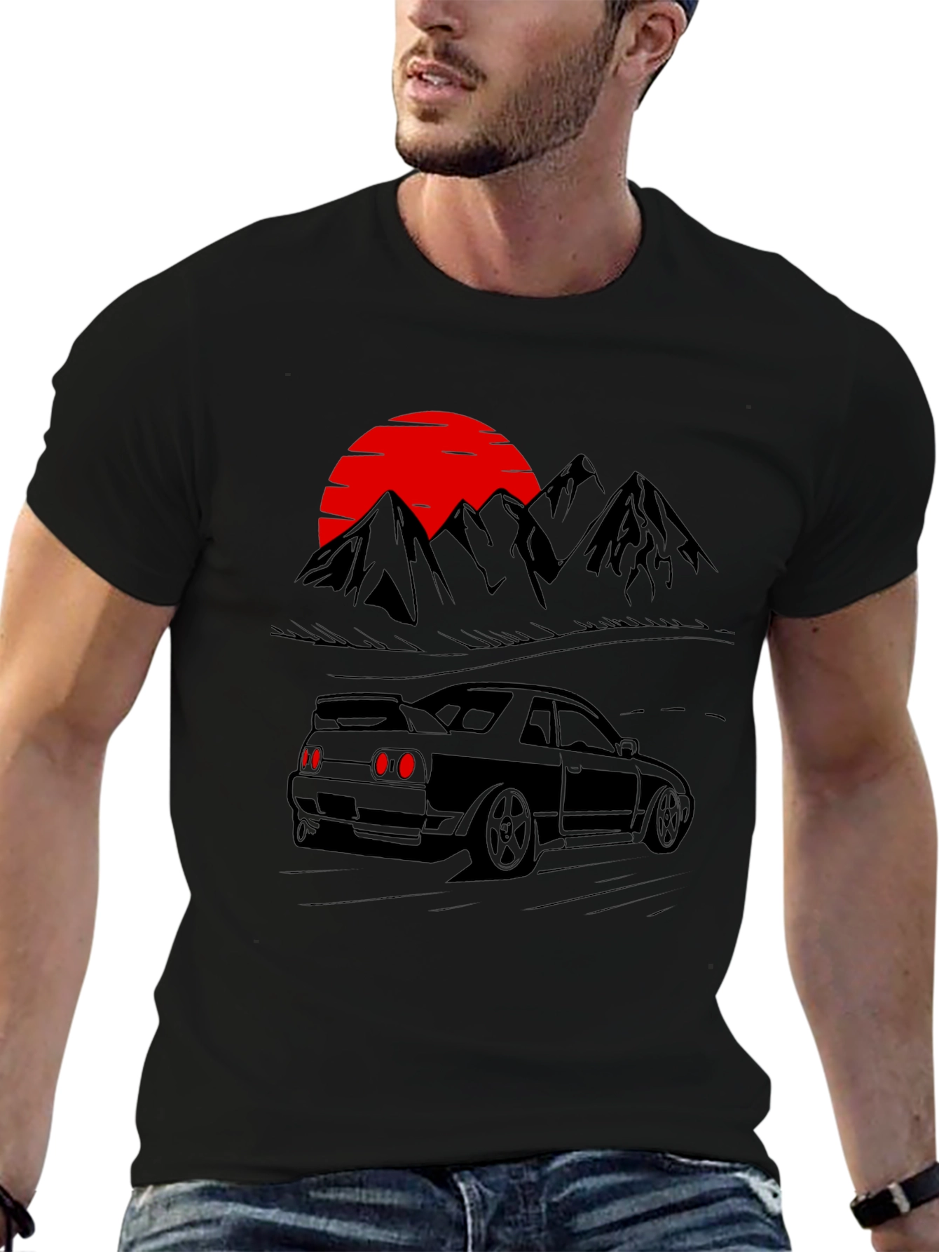 Sunset Racer T-Shirt - JDM Style Graphic Tee