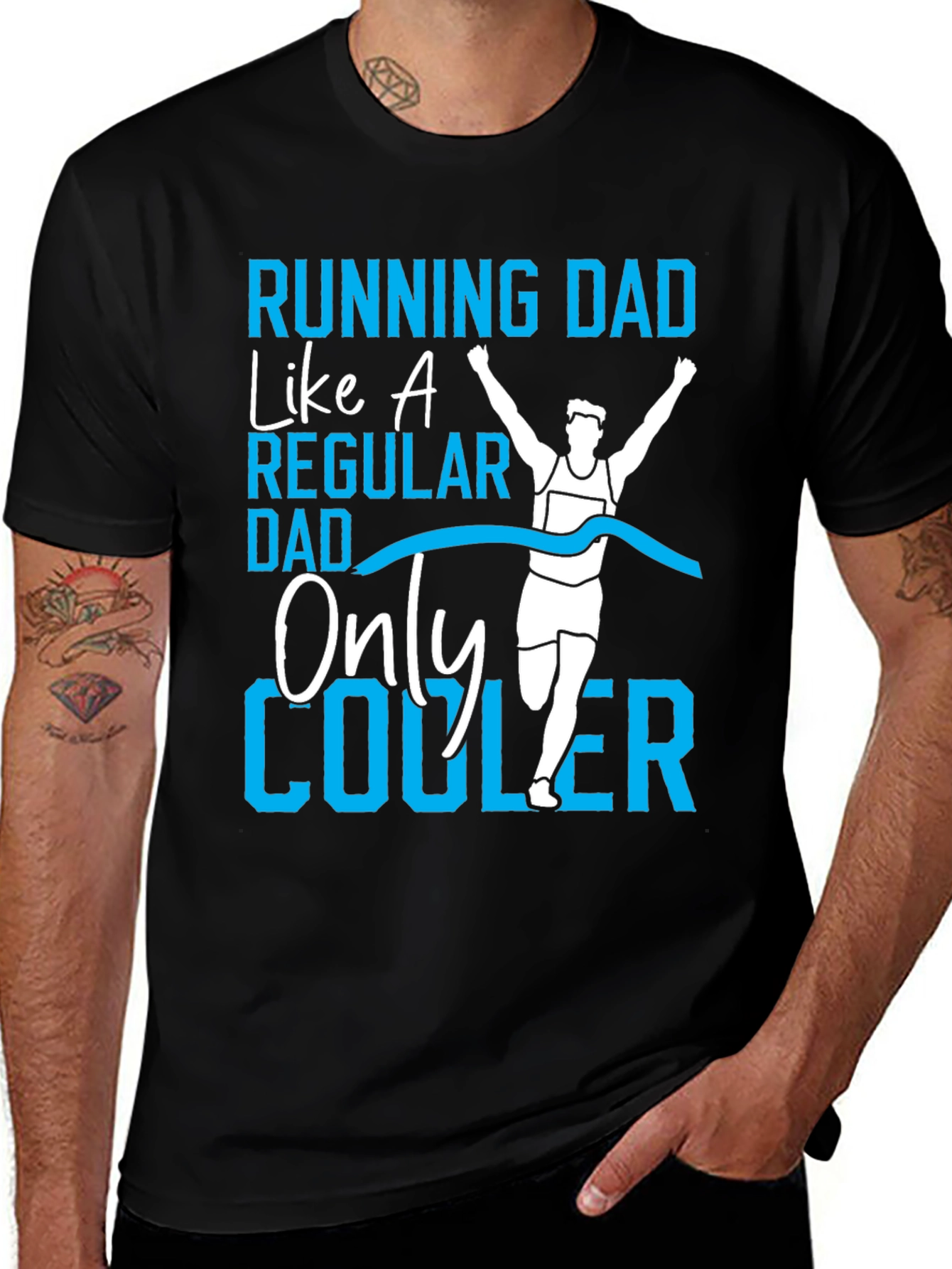 Running Dad T-Shirt - Cool Fathers Day Gift