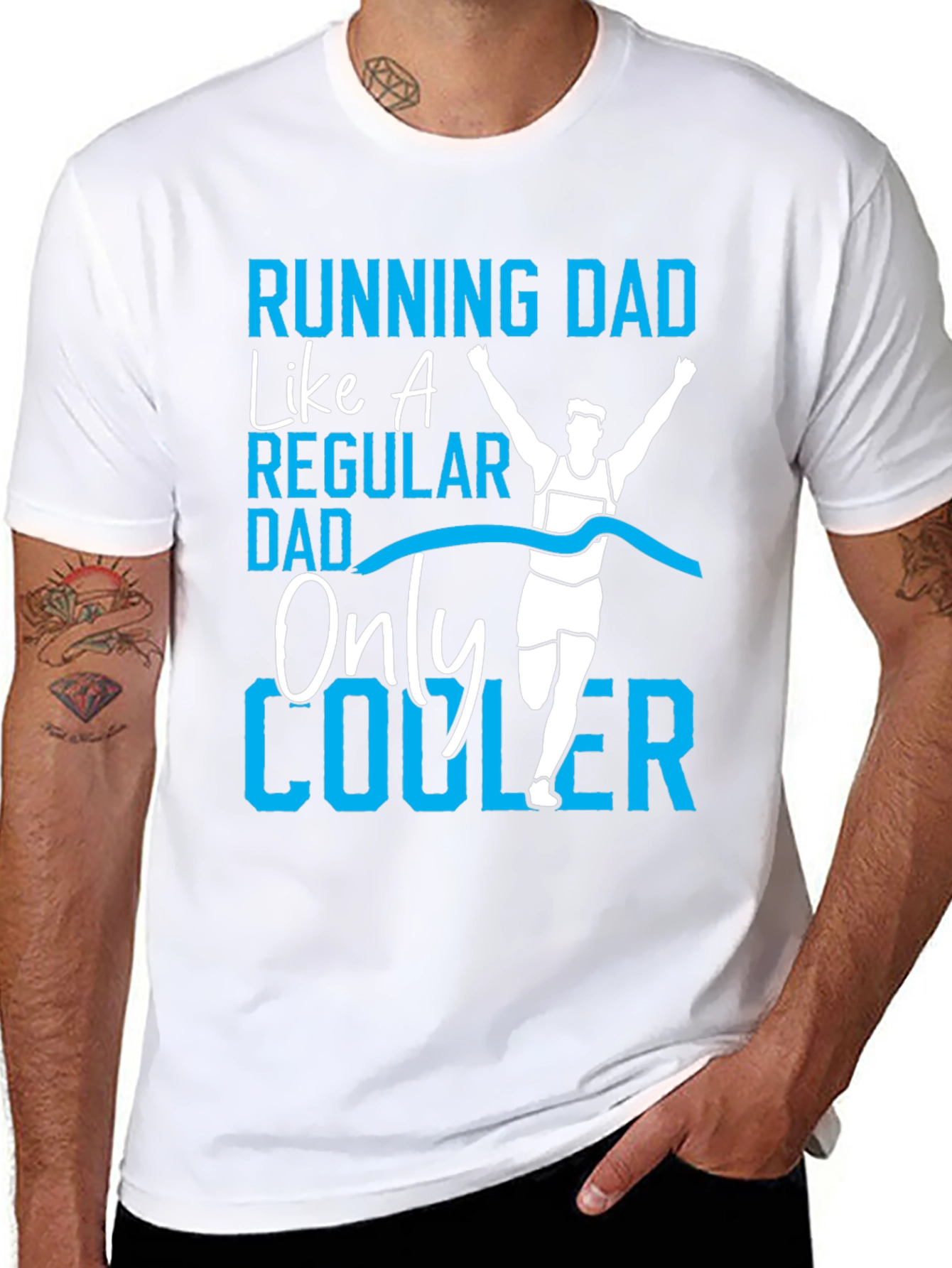 Running Dad T-Shirt - Cool Fathers Day Gift