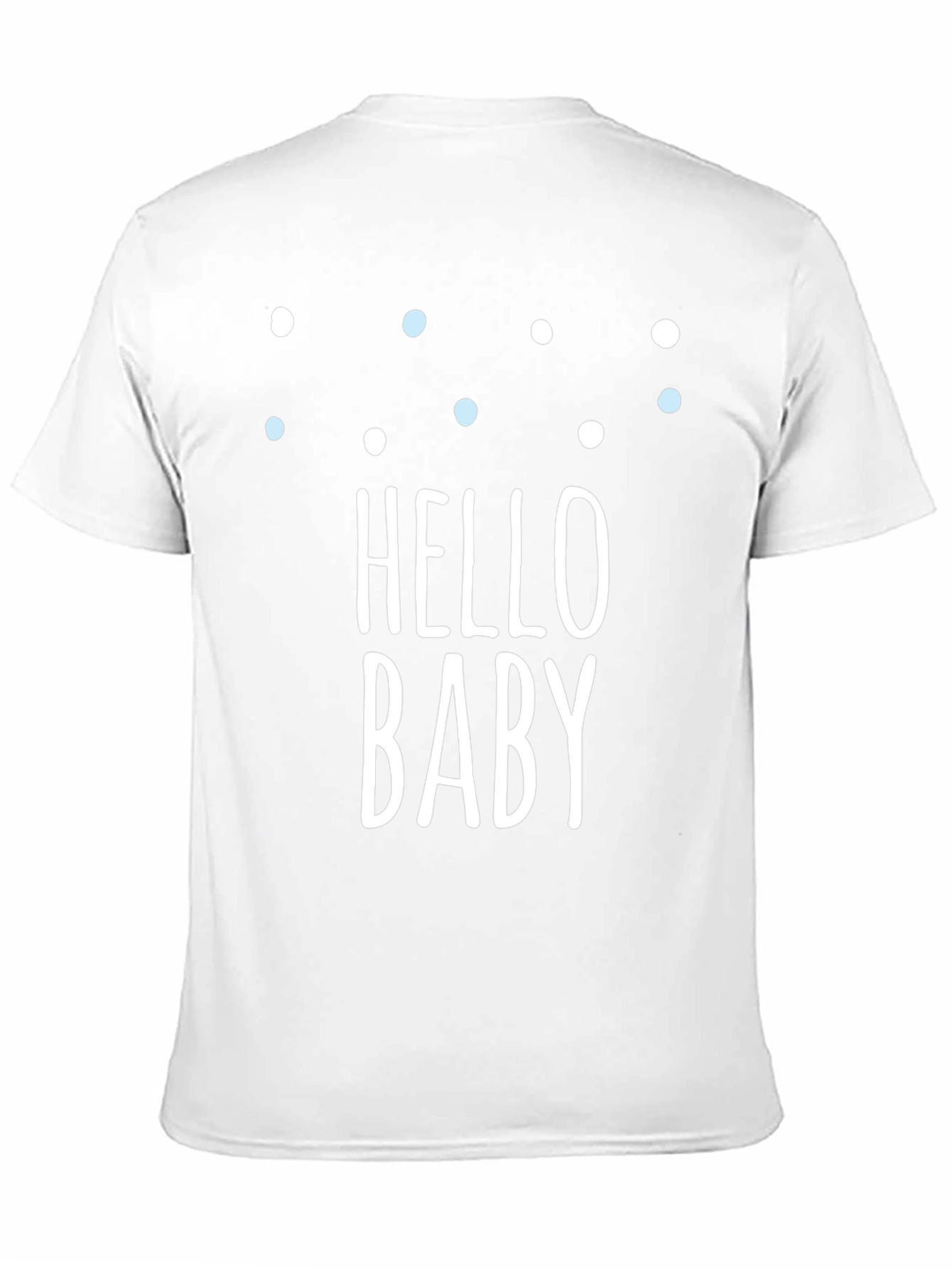 Hello Baby Graphic Tee - Black Crew Neck T-Shirt