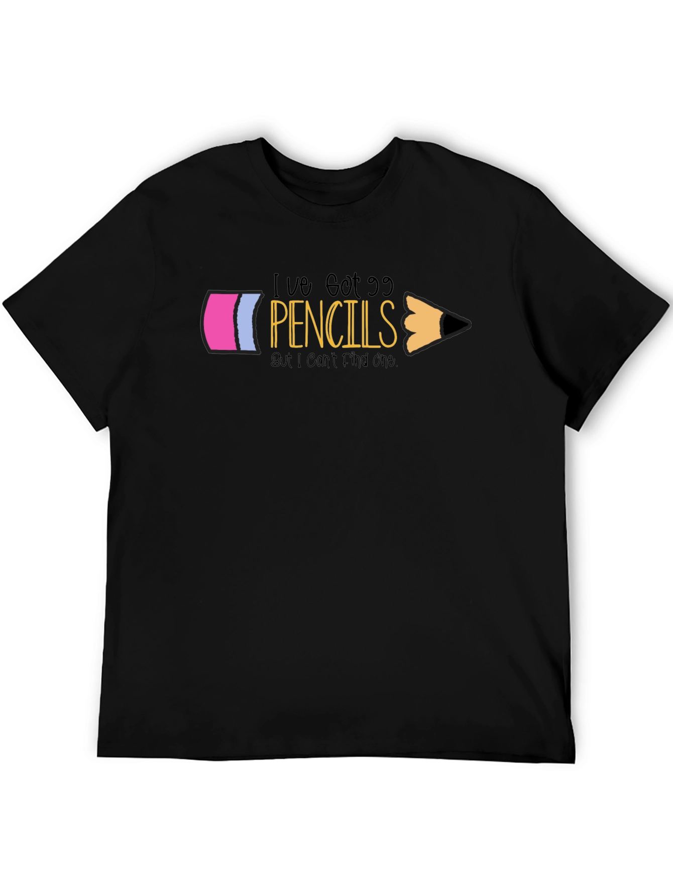 99 Pencils Funny Graphic Tee Shirt