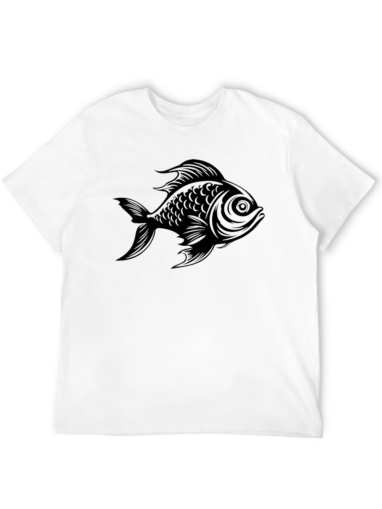 Black Fish Graphic Tee - Casual Style
