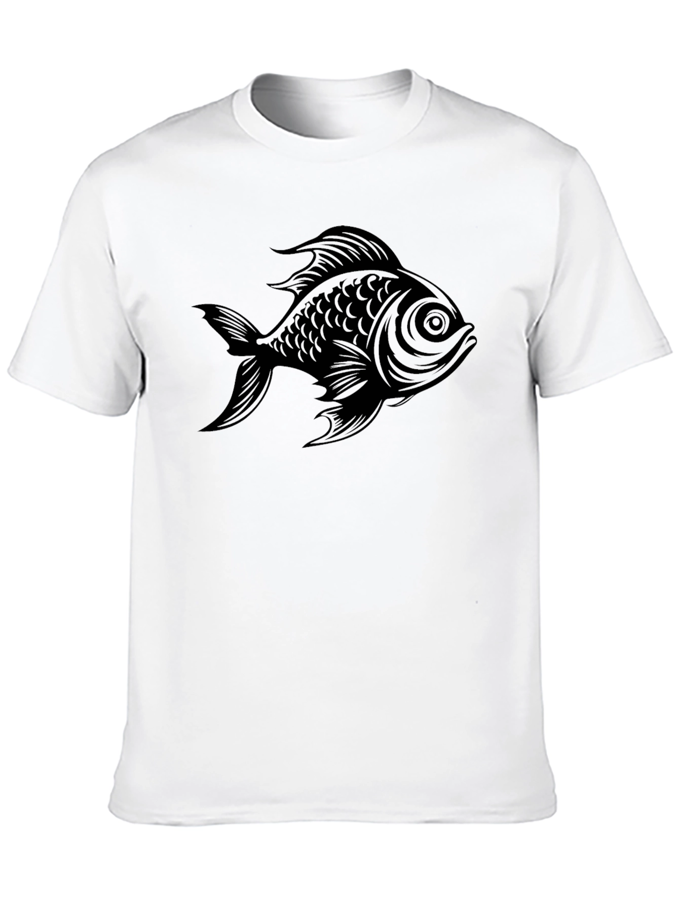 Black Fish Graphic Tee - Casual Style