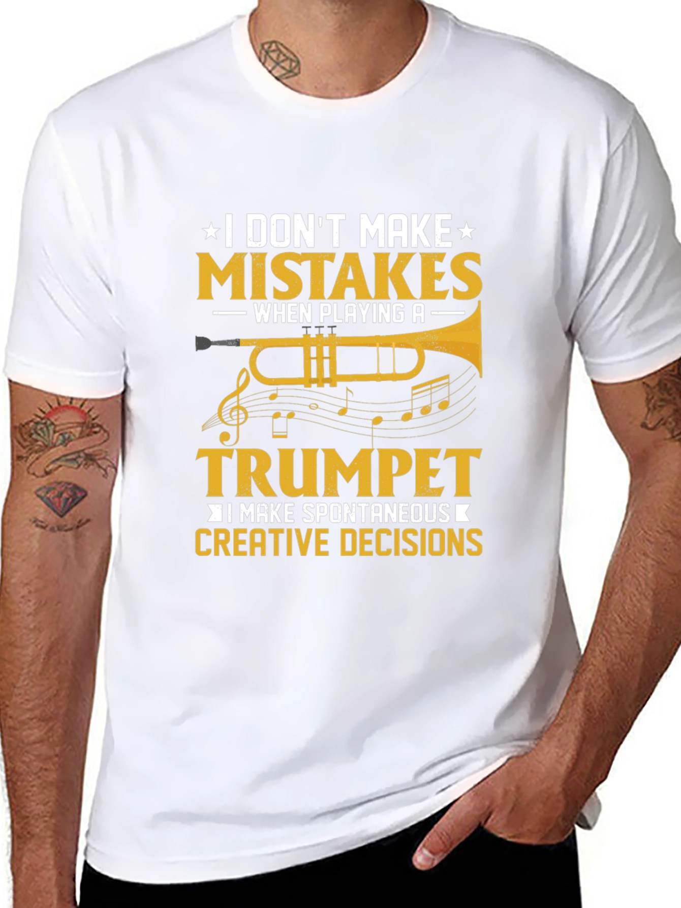 Trumpet Player T-Shirt: I Dont Make Mistakes!