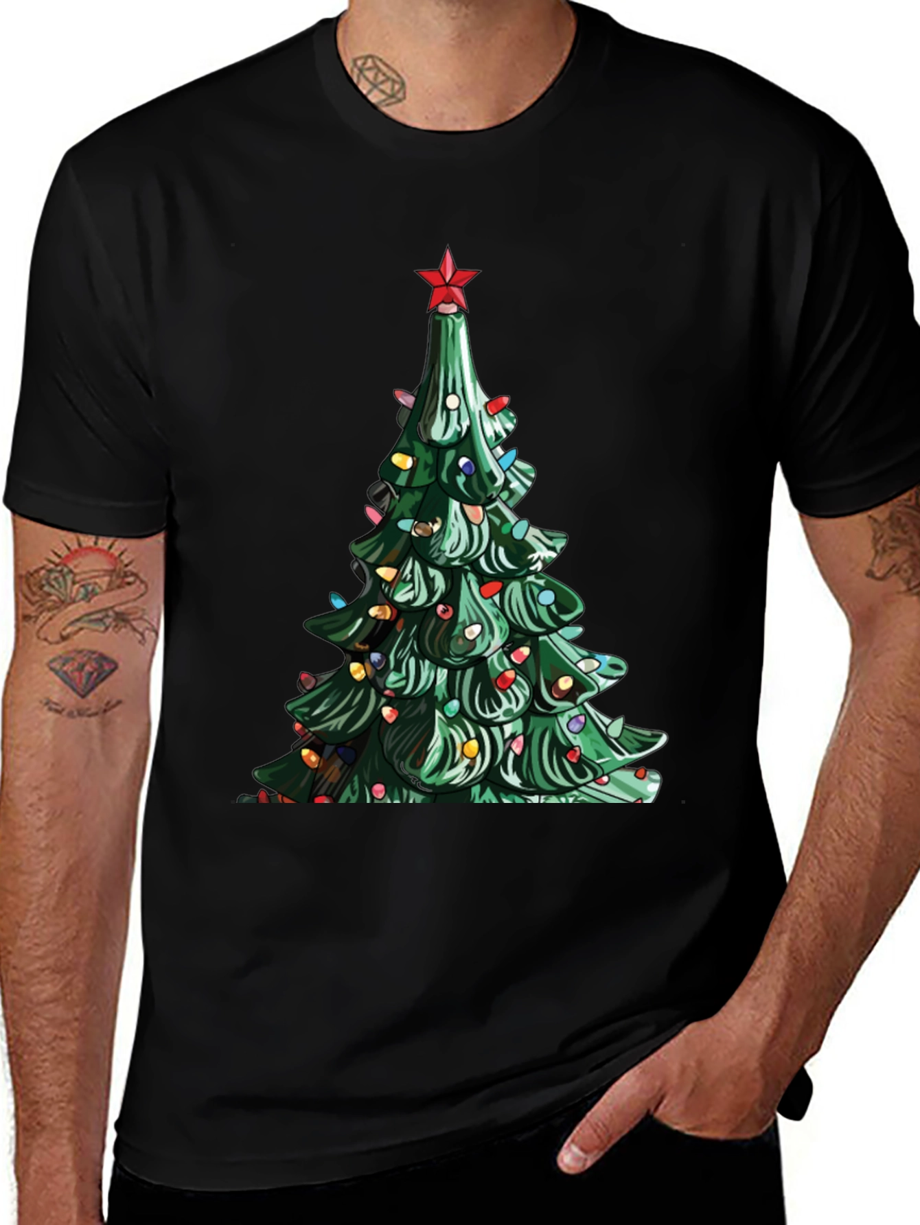 Festive Ceramic Christmas Tree Tee