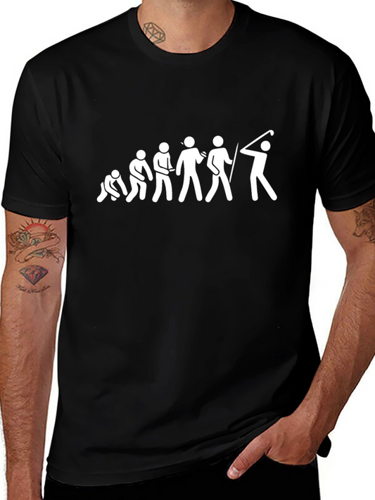 Evolution of Golf T-Shirt Funny Golfing Tee