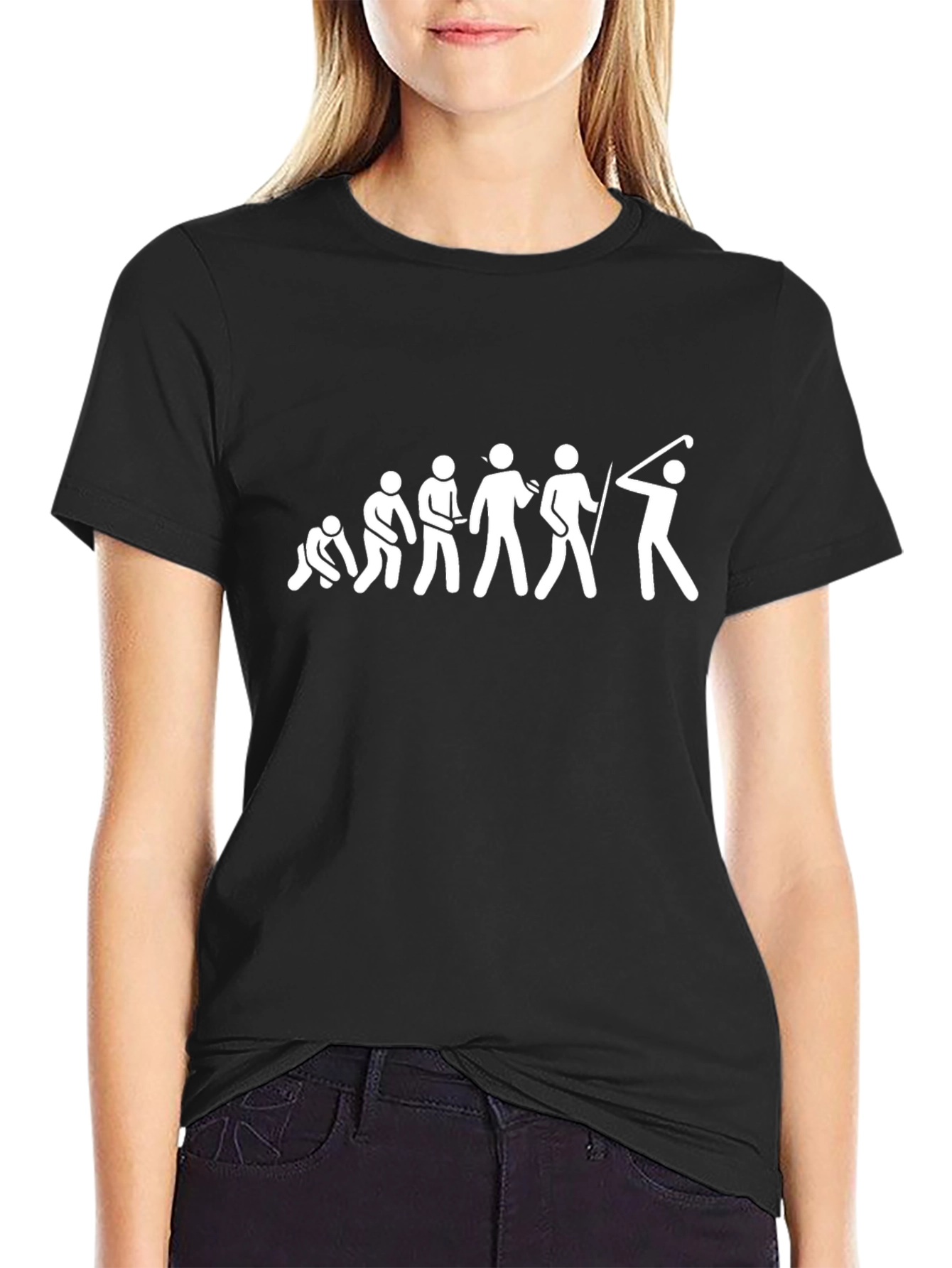 Evolution of Golf T-Shirt Funny Golfing Tee