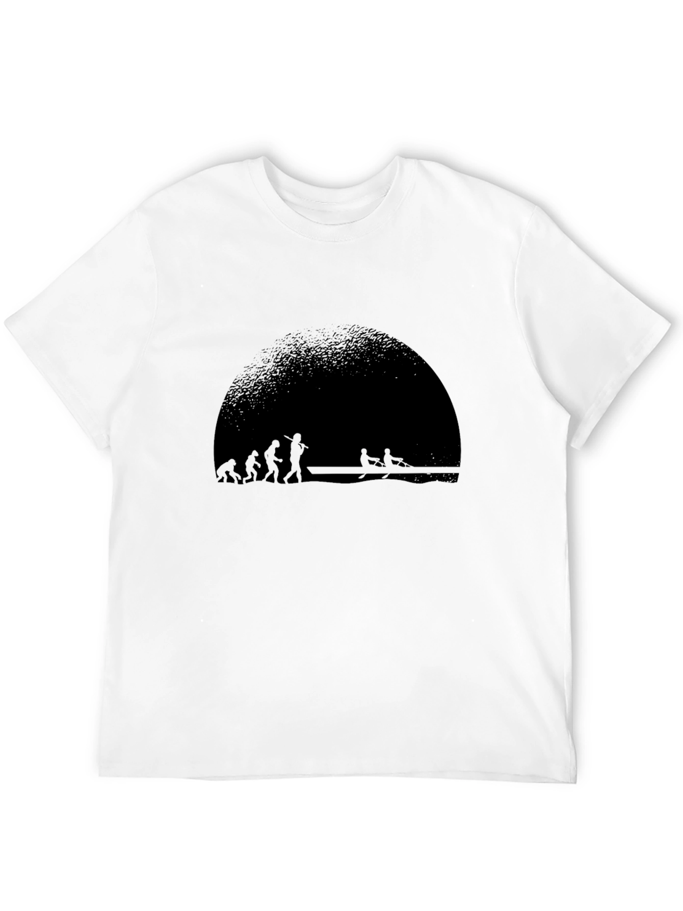 Evolution of Rowing Black T-Shirt
