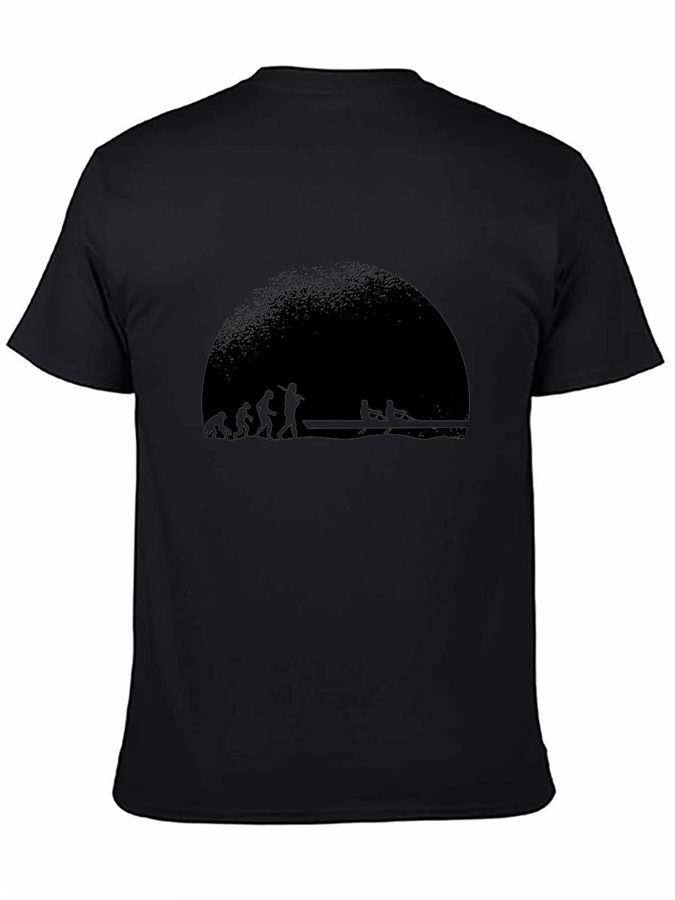 Evolution of Rowing Black T-Shirt