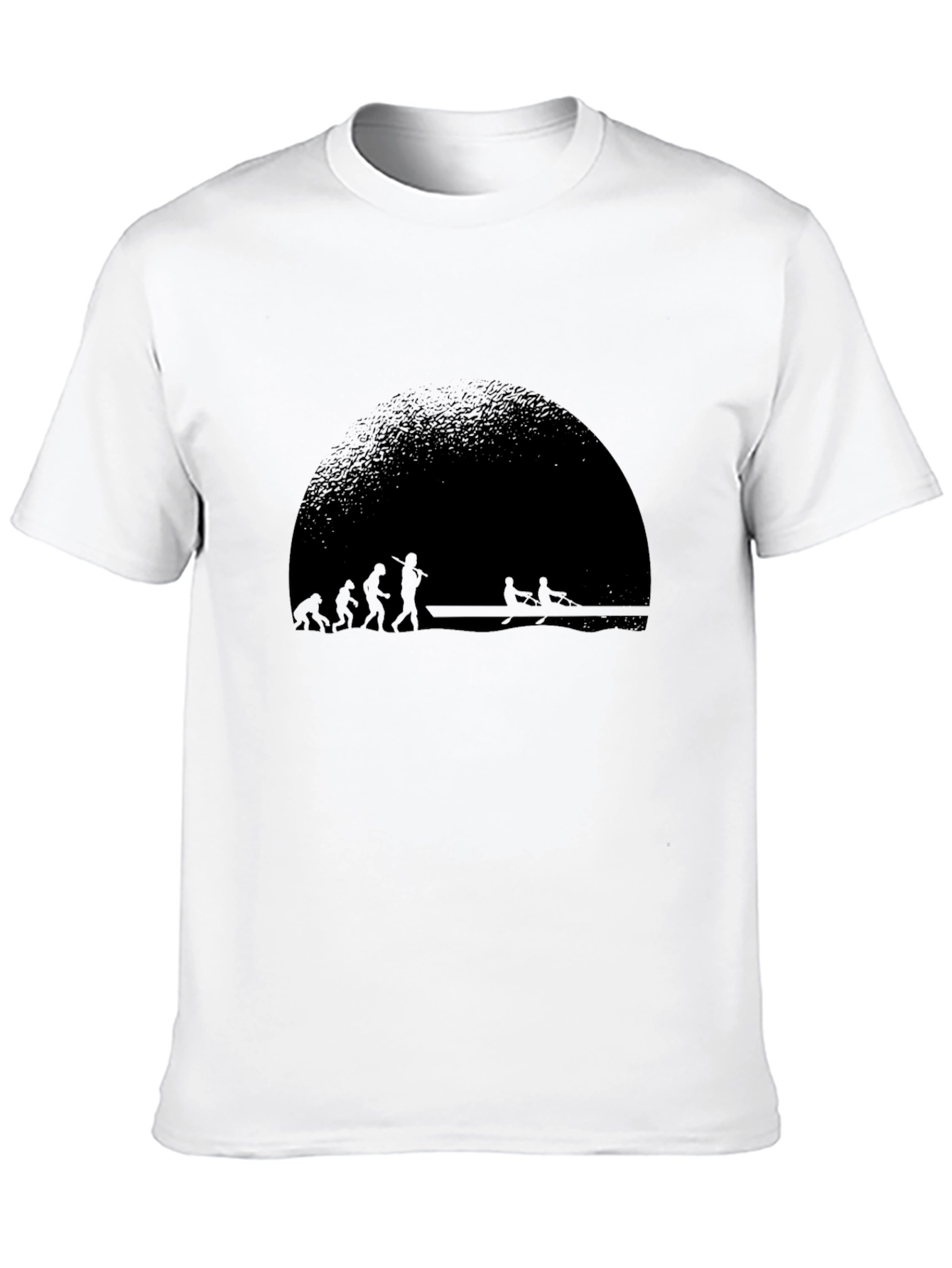 Evolution of Rowing Black T-Shirt