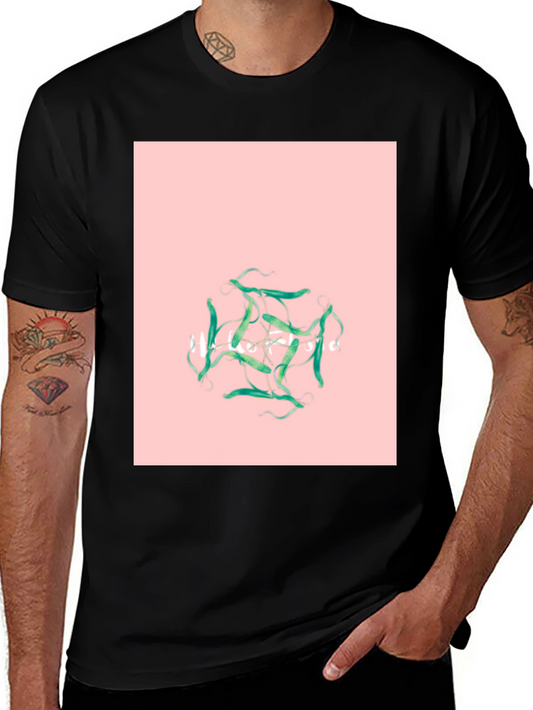 Geometric Pattern Graphic Tee - Modern Style Shirt