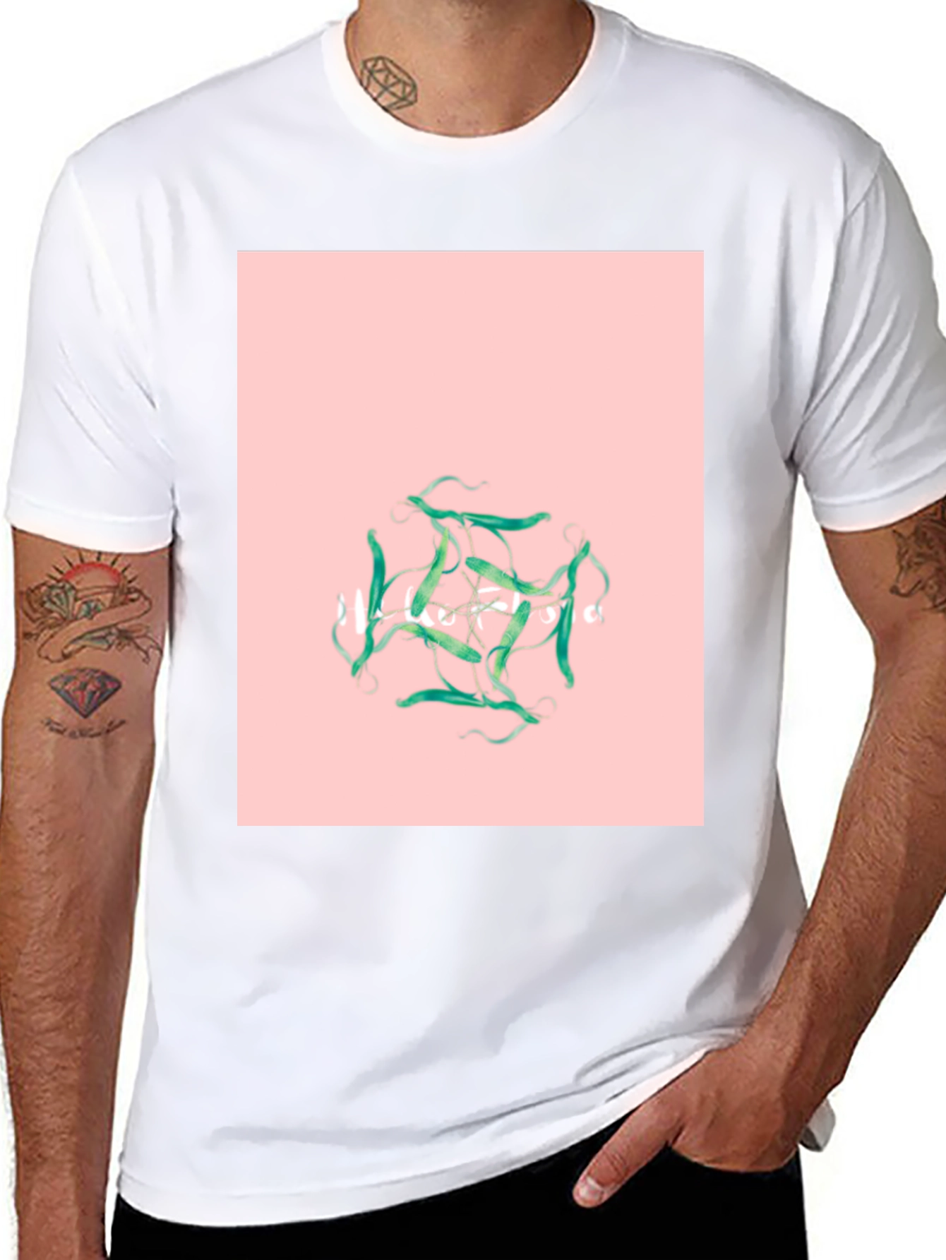 Geometric Pattern Graphic Tee - Modern Style Shirt