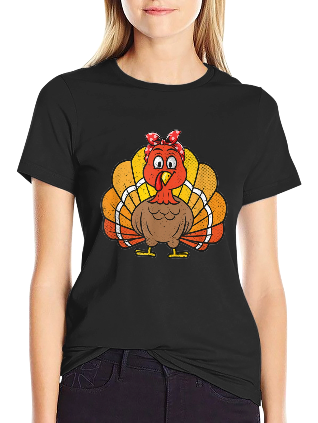 Thanksgiving Turkey Bandana T-Shirt