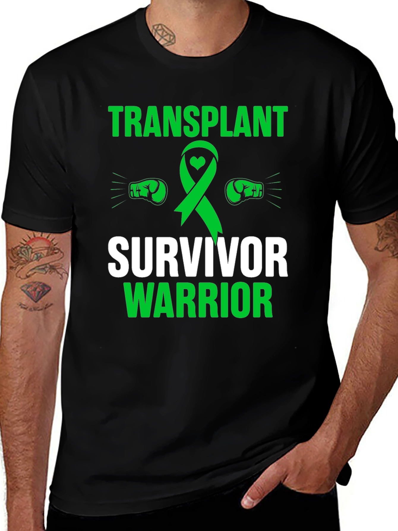 Transplant Survivor Warrior Graphic T-Shirt