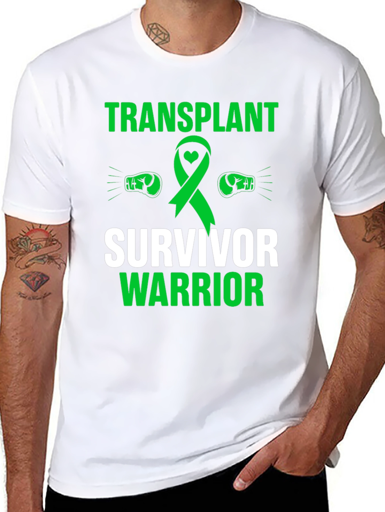 Transplant Survivor Warrior Graphic T-Shirt