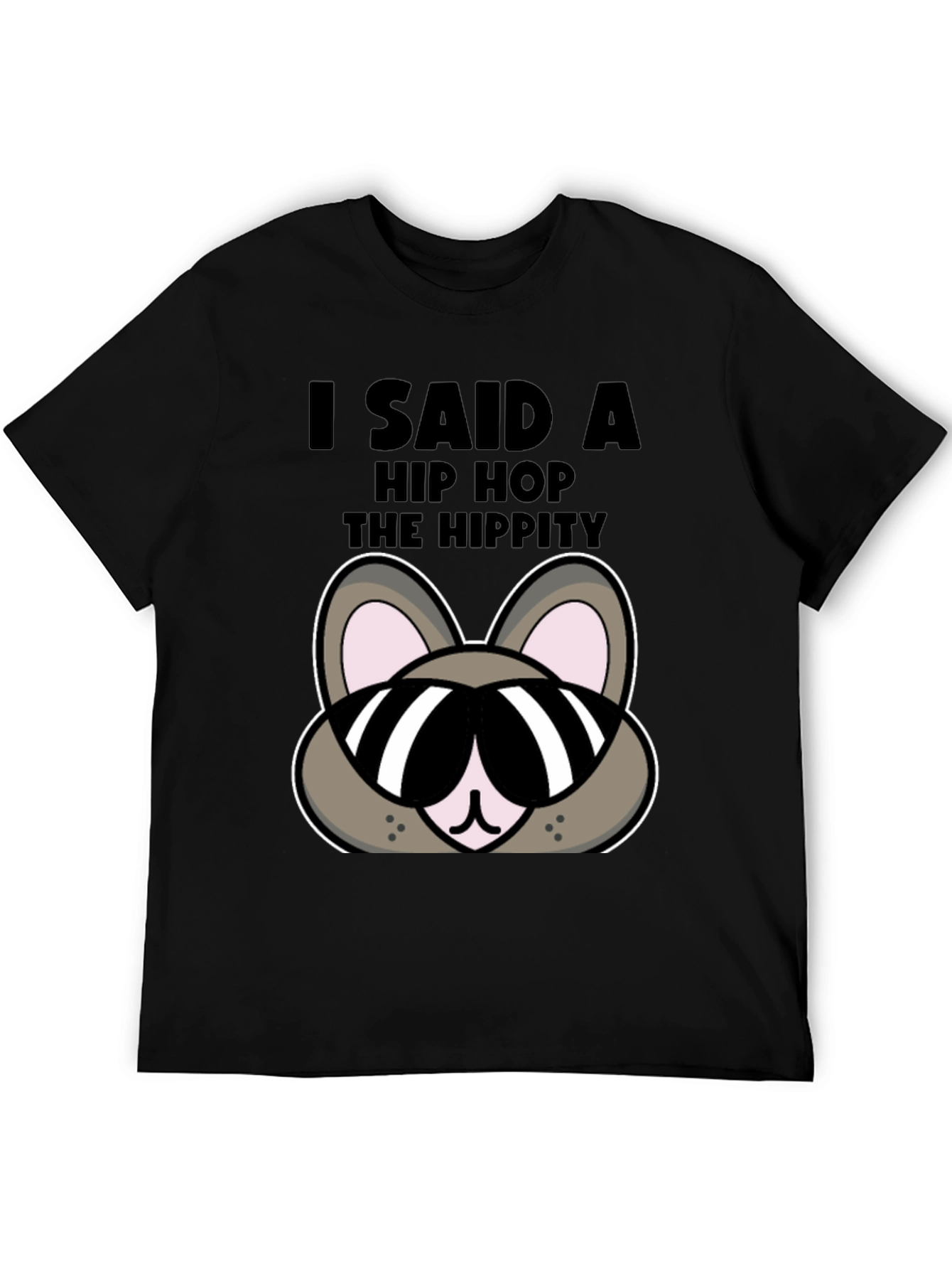 Hip Hop Hippity Funny Bunny T-Shirt