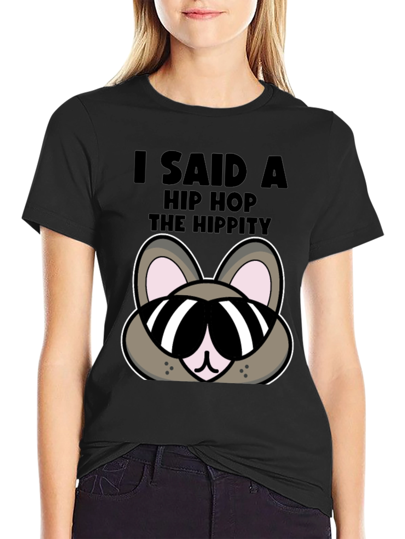 Hip Hop Hippity Funny Bunny T-Shirt