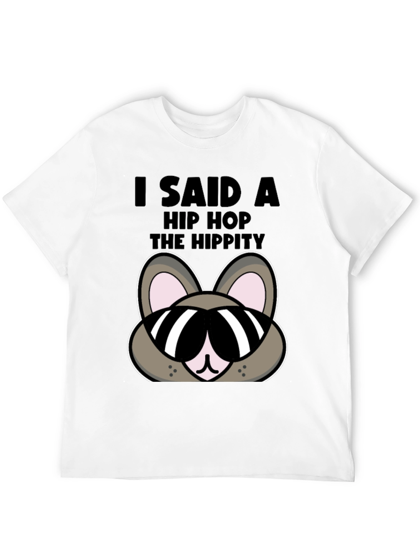 Hip Hop Hippity Funny Bunny T-Shirt