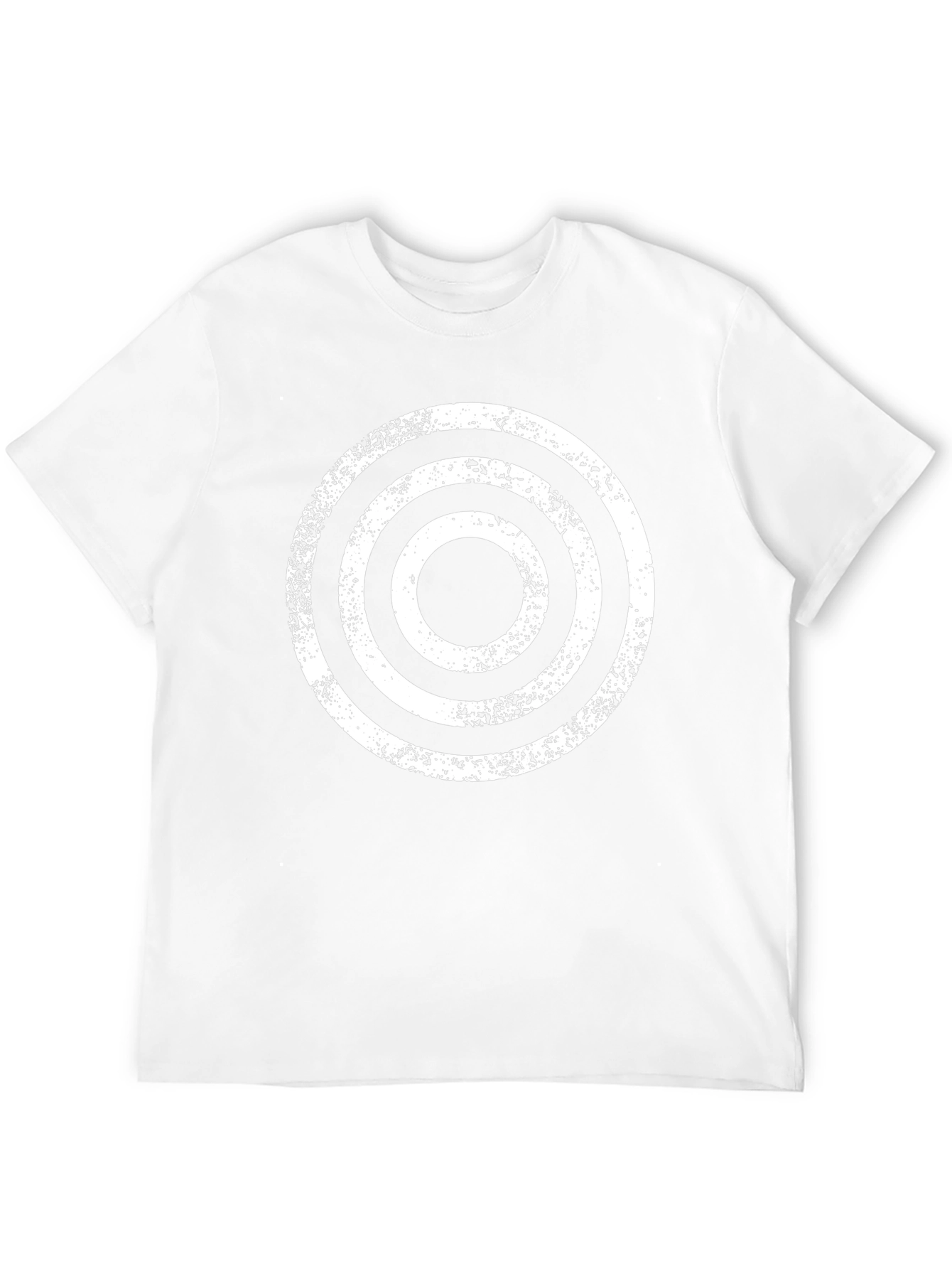 Retro Target Graphic Tee - Black Cotton Blend