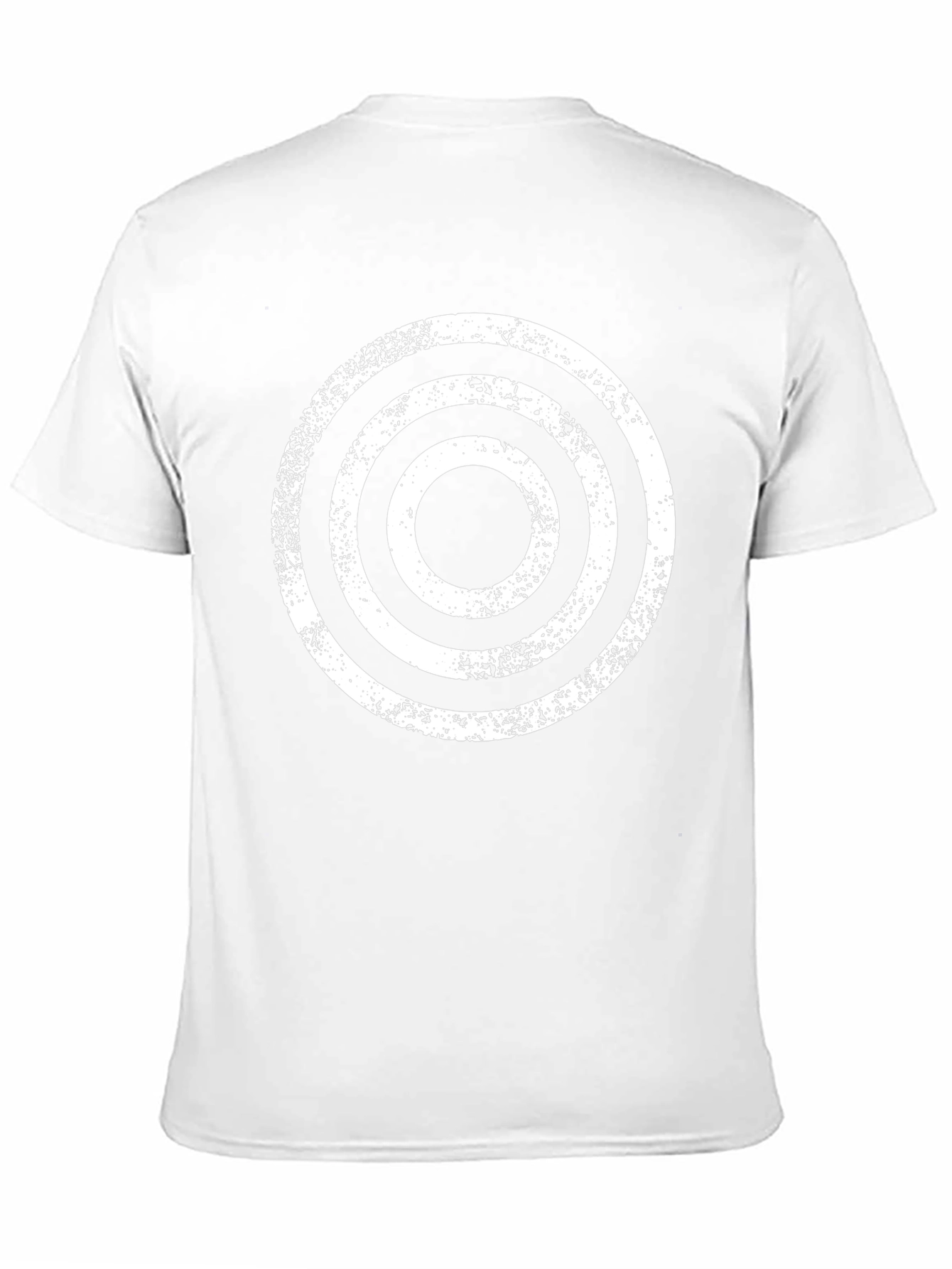 Retro Target Graphic Tee - Black Cotton Blend