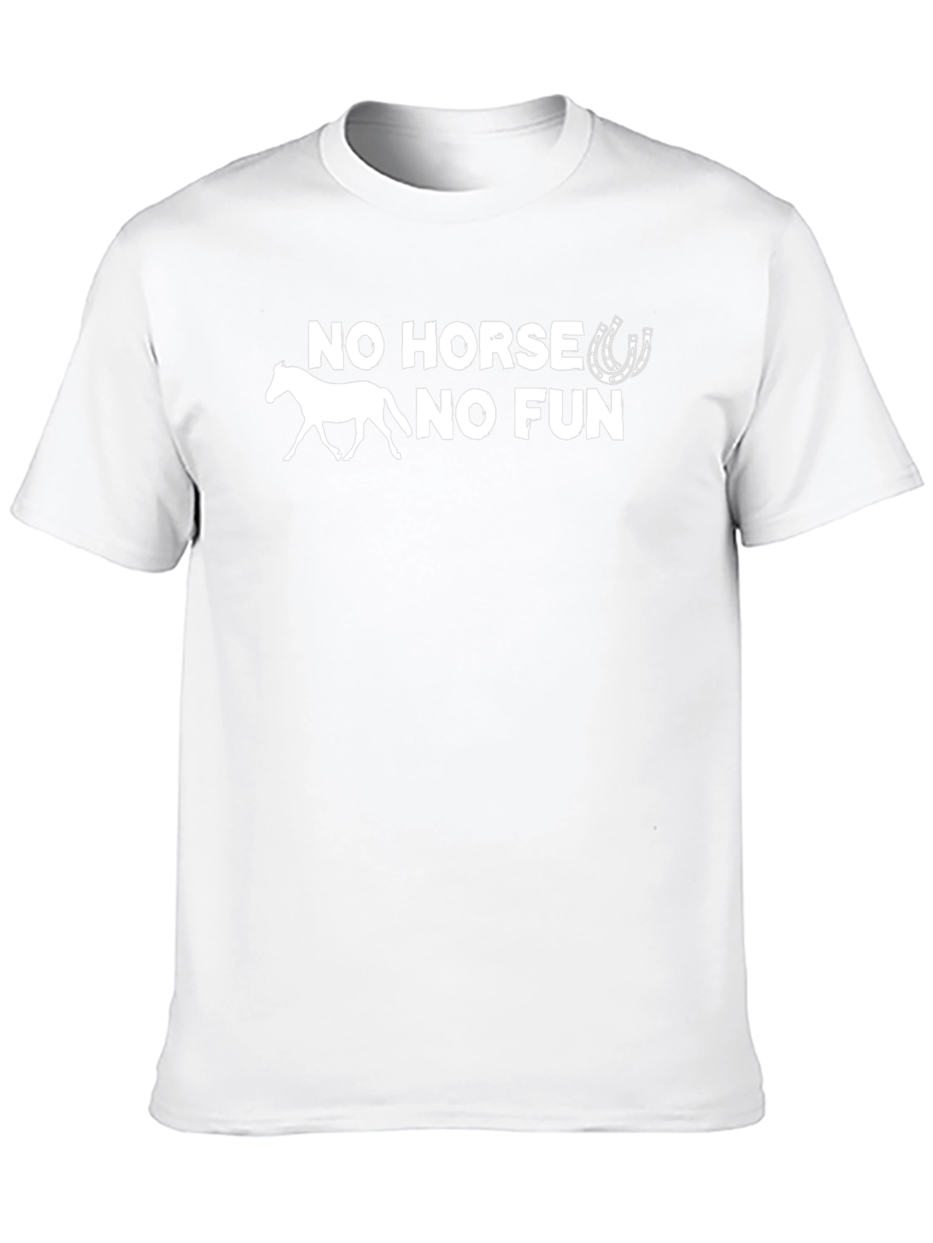 No Horse No Fun Black Graphic Tee