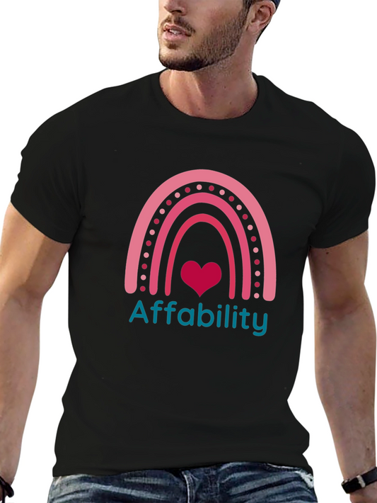 Affability Rainbow Heart T-Shirt - Unisex