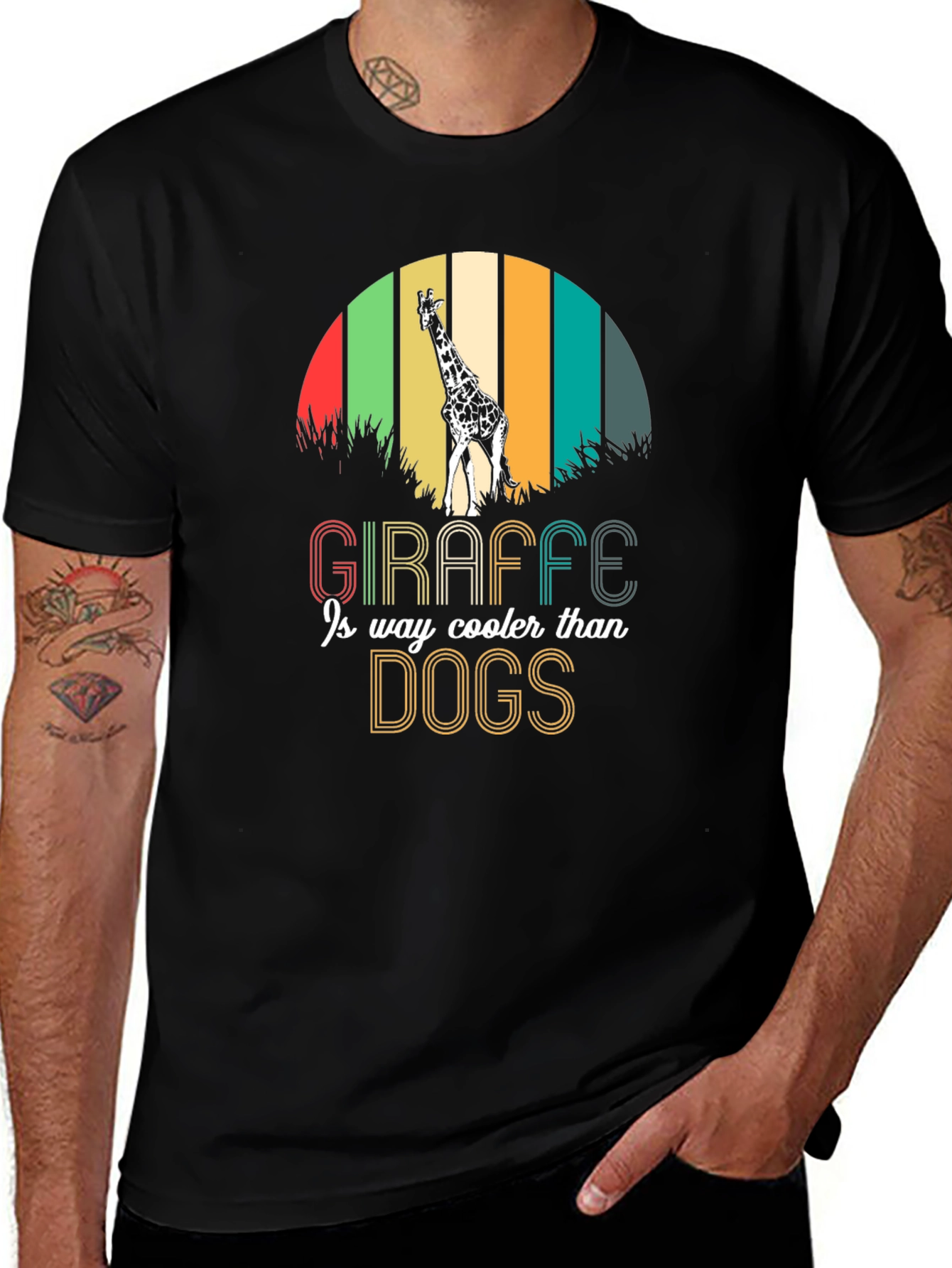 Giraffe Lover Graphic Tee - Cooler Than Dogs