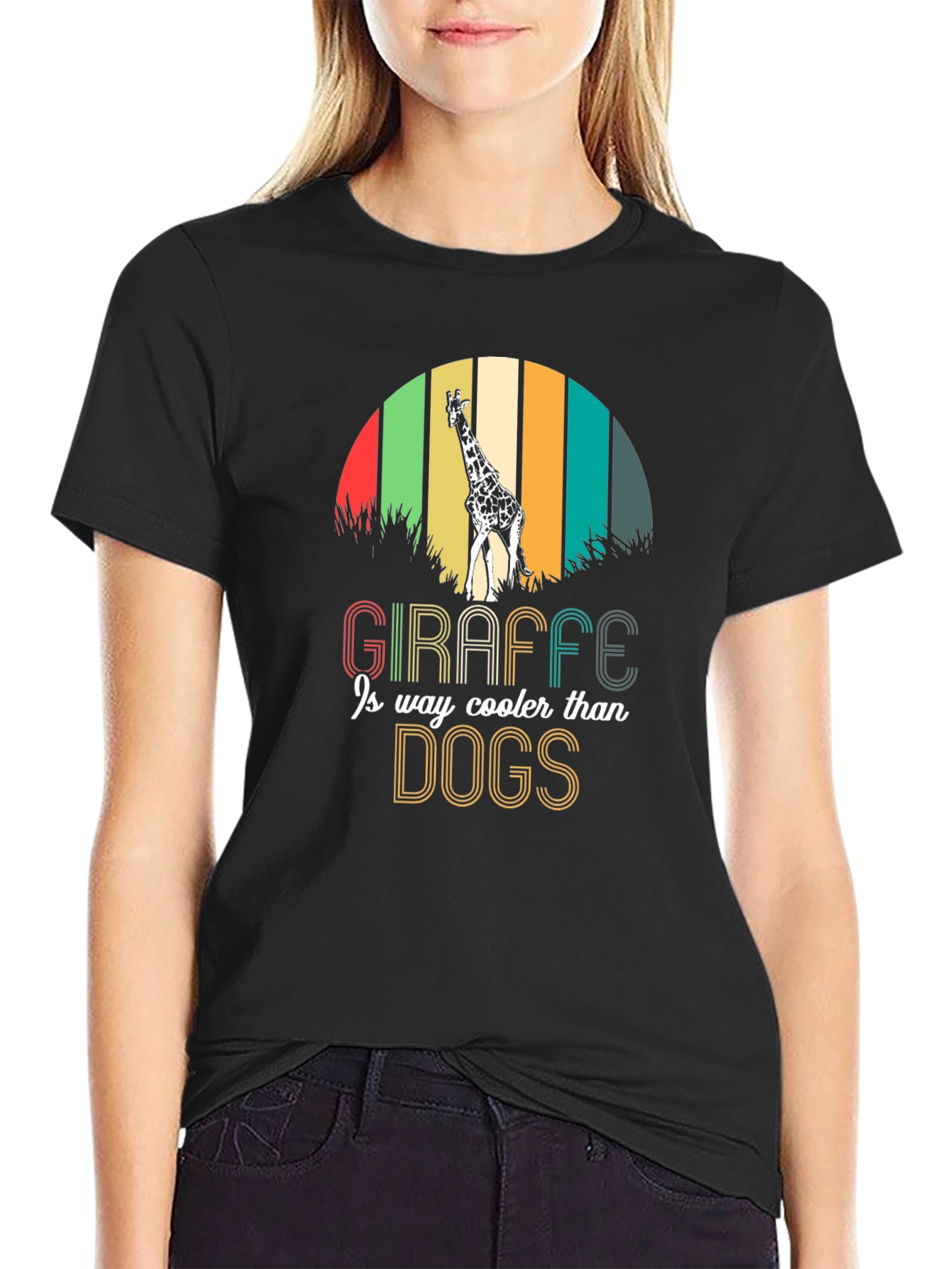Giraffe Lover Graphic Tee - Cooler Than Dogs