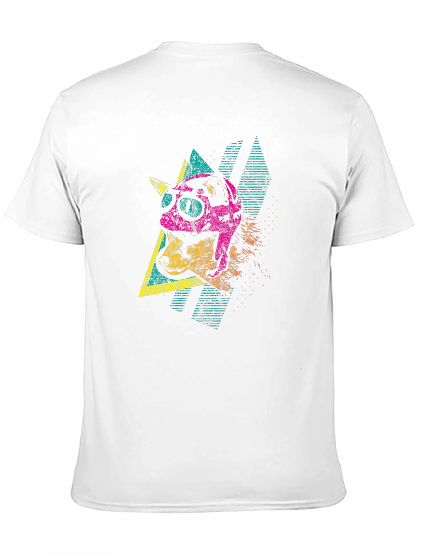 Retro Dog Tee - 80s Style Graphic T-Shirt