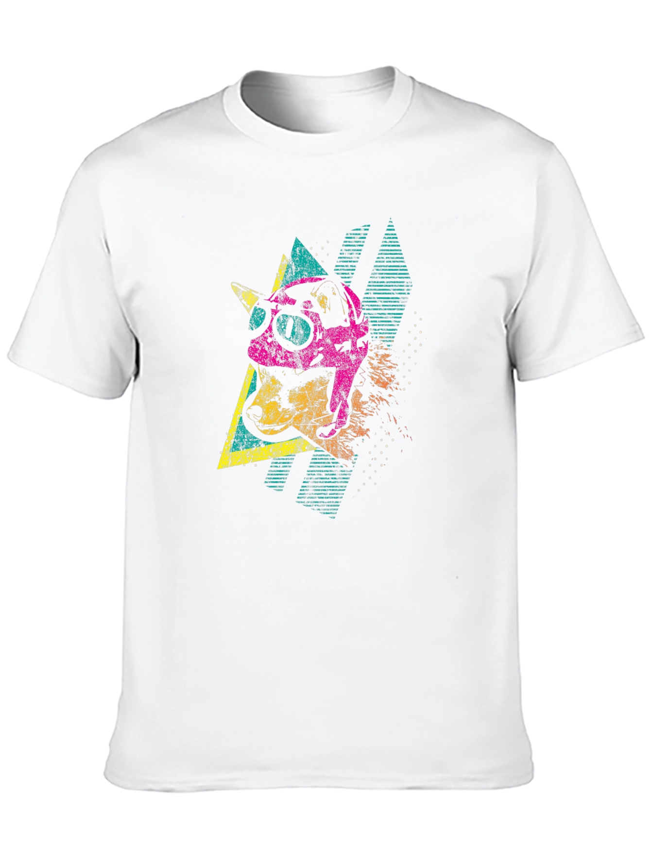 Retro Dog Tee - 80s Style Graphic T-Shirt