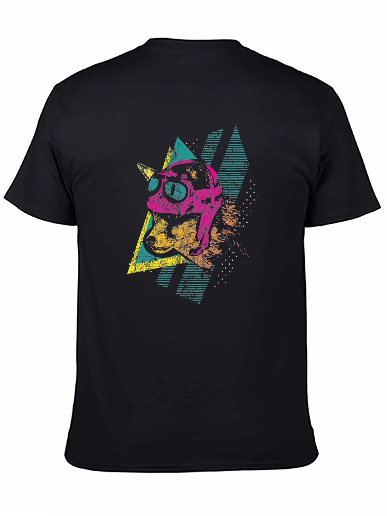Retro Dog Tee - 80s Style Graphic T-Shirt