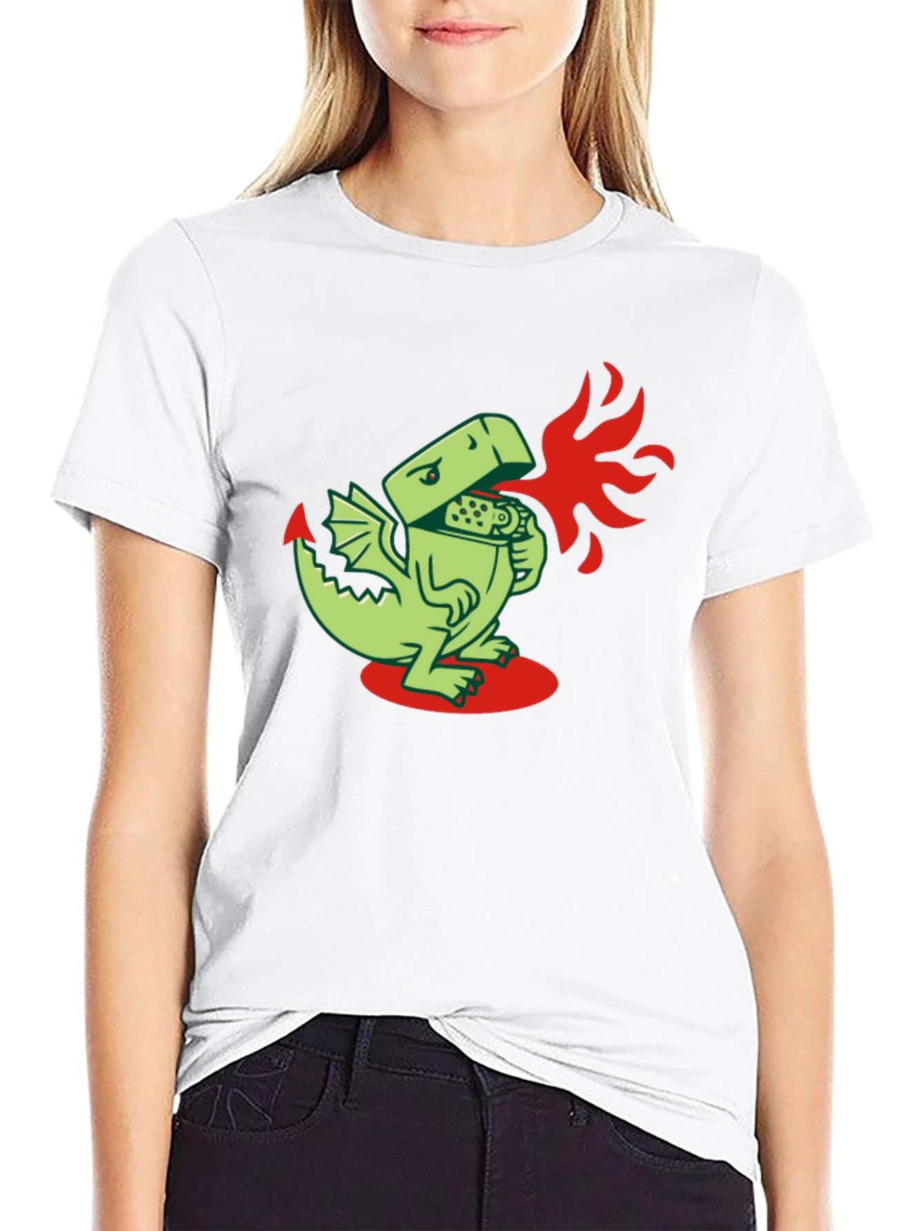 Dragon Lighter Graphic Tee - Unique Design
