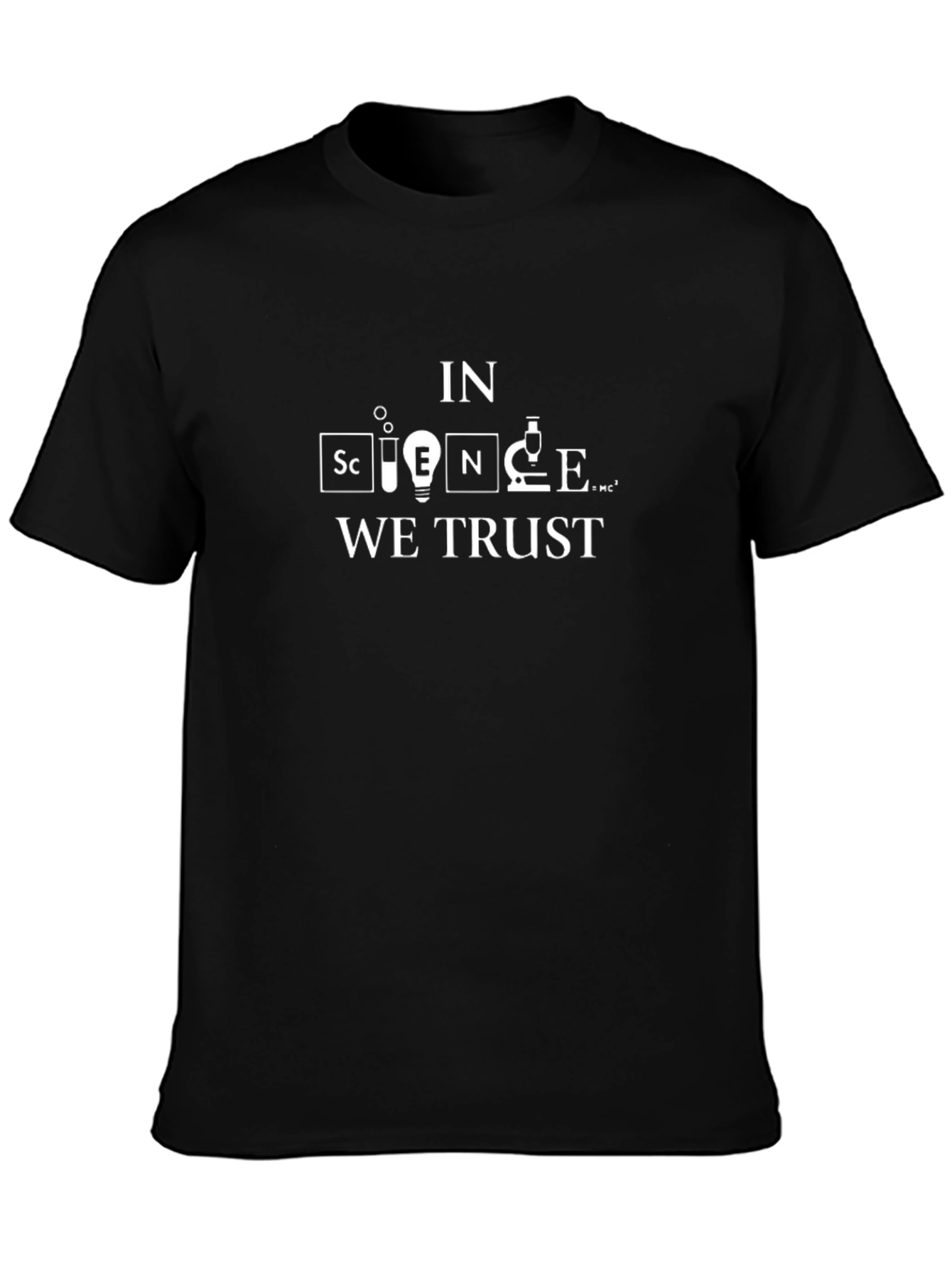 Science We Trust Black Graphic Tee