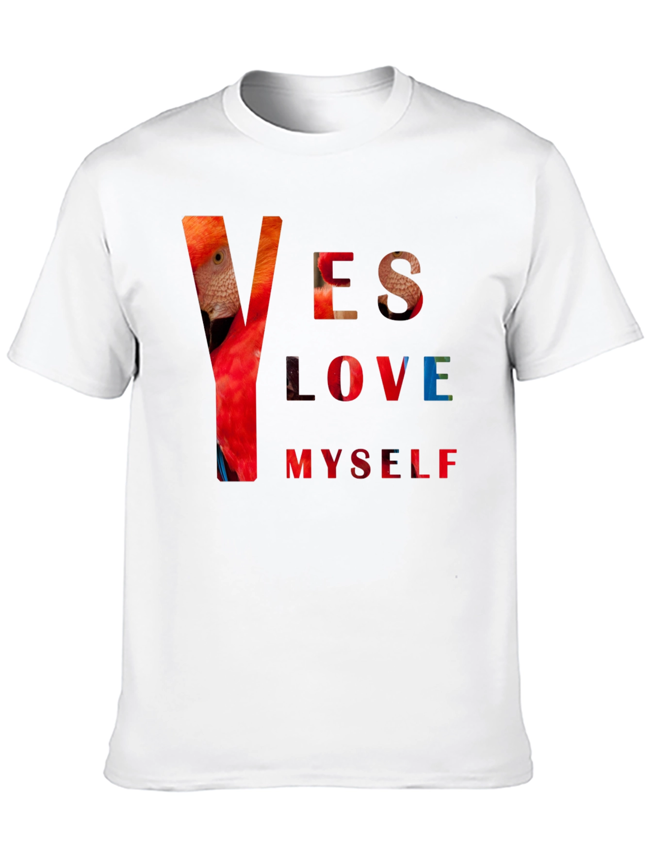 Yes Love Myself Graphic Print Black T-Shirt