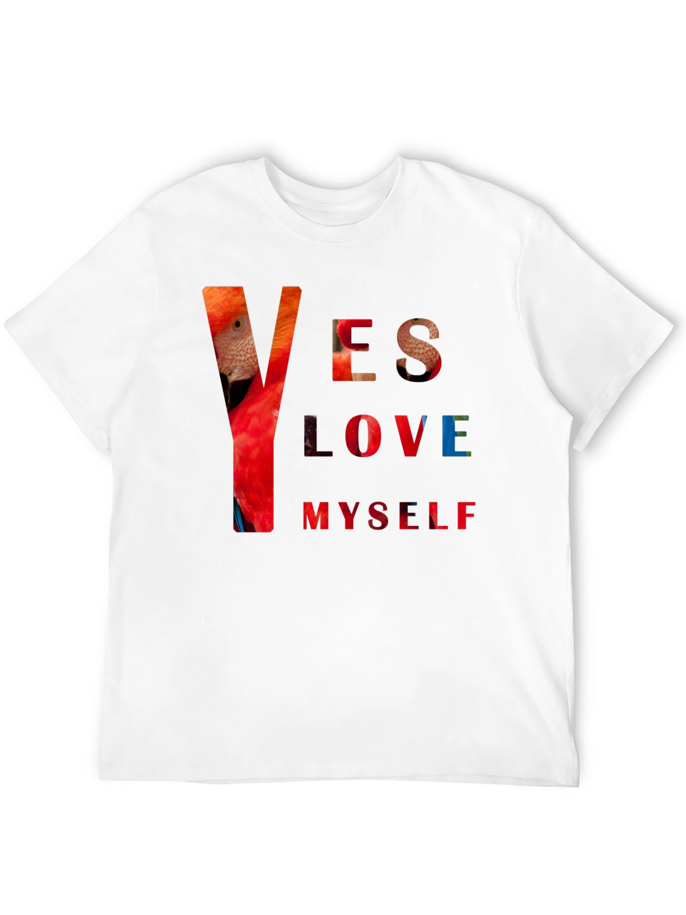 Yes Love Myself Graphic Print Black T-Shirt