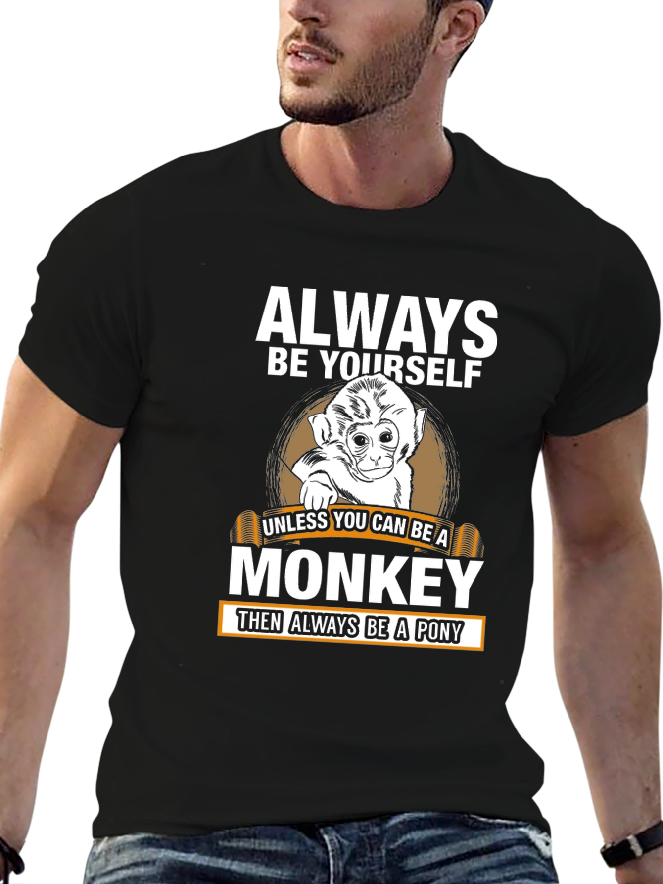 Always Be Yourself Monkey Graphic Tee