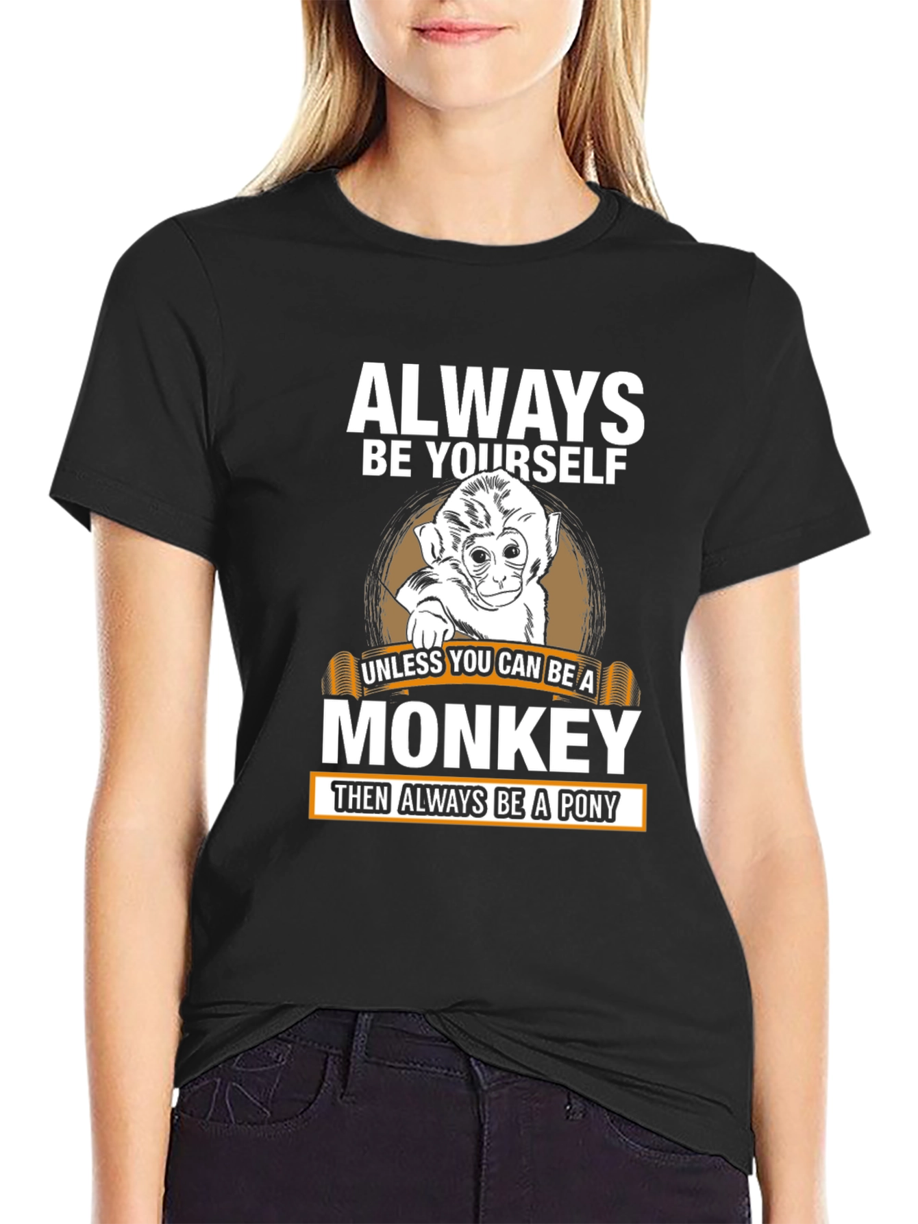 Always Be Yourself Monkey Graphic Tee