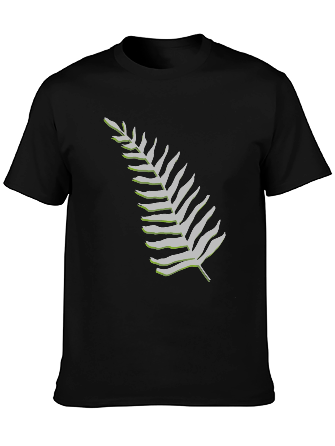 Fern Graphic Tee - Black Casual Comfort