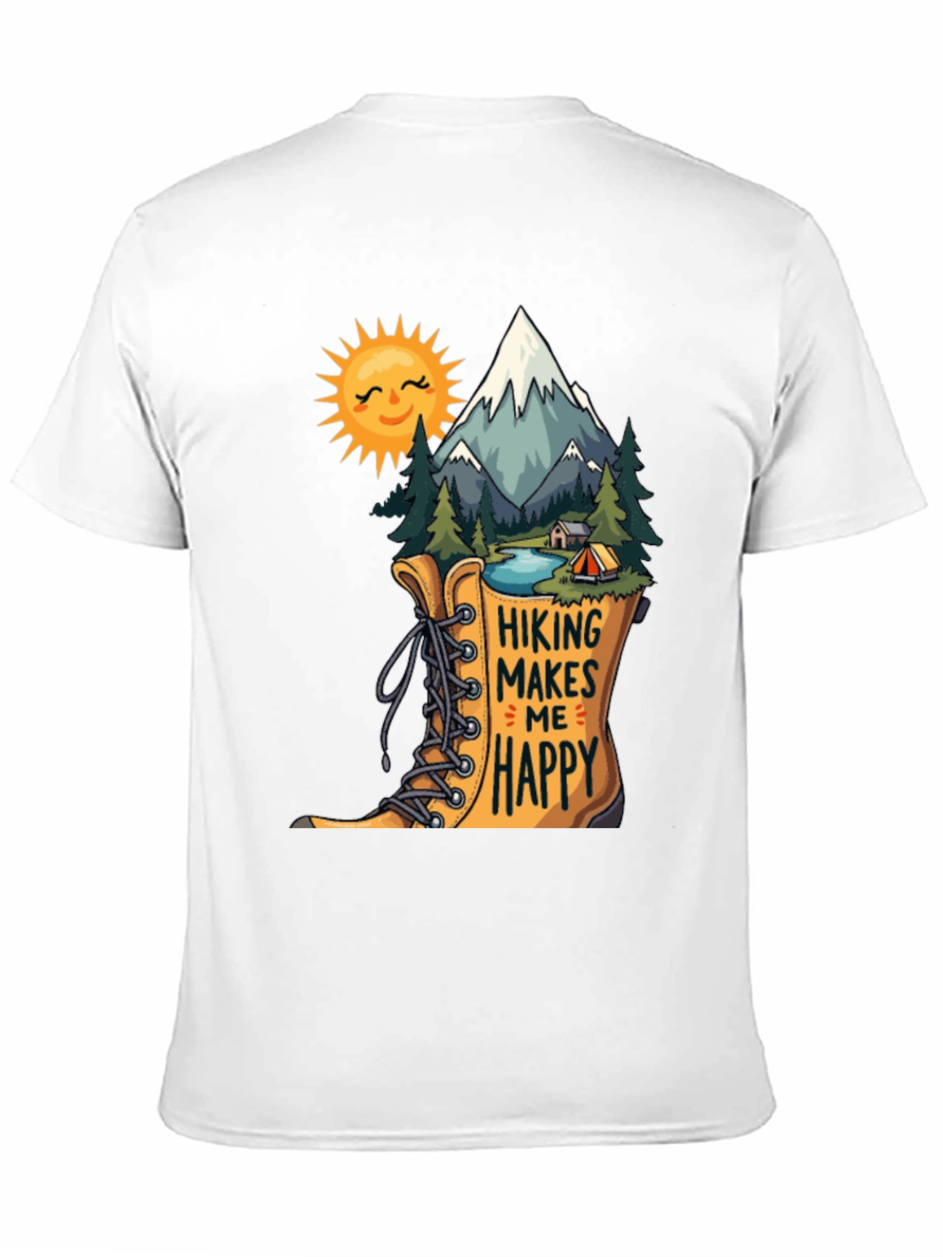 Hiking Makes Me Happy Graphic Tee